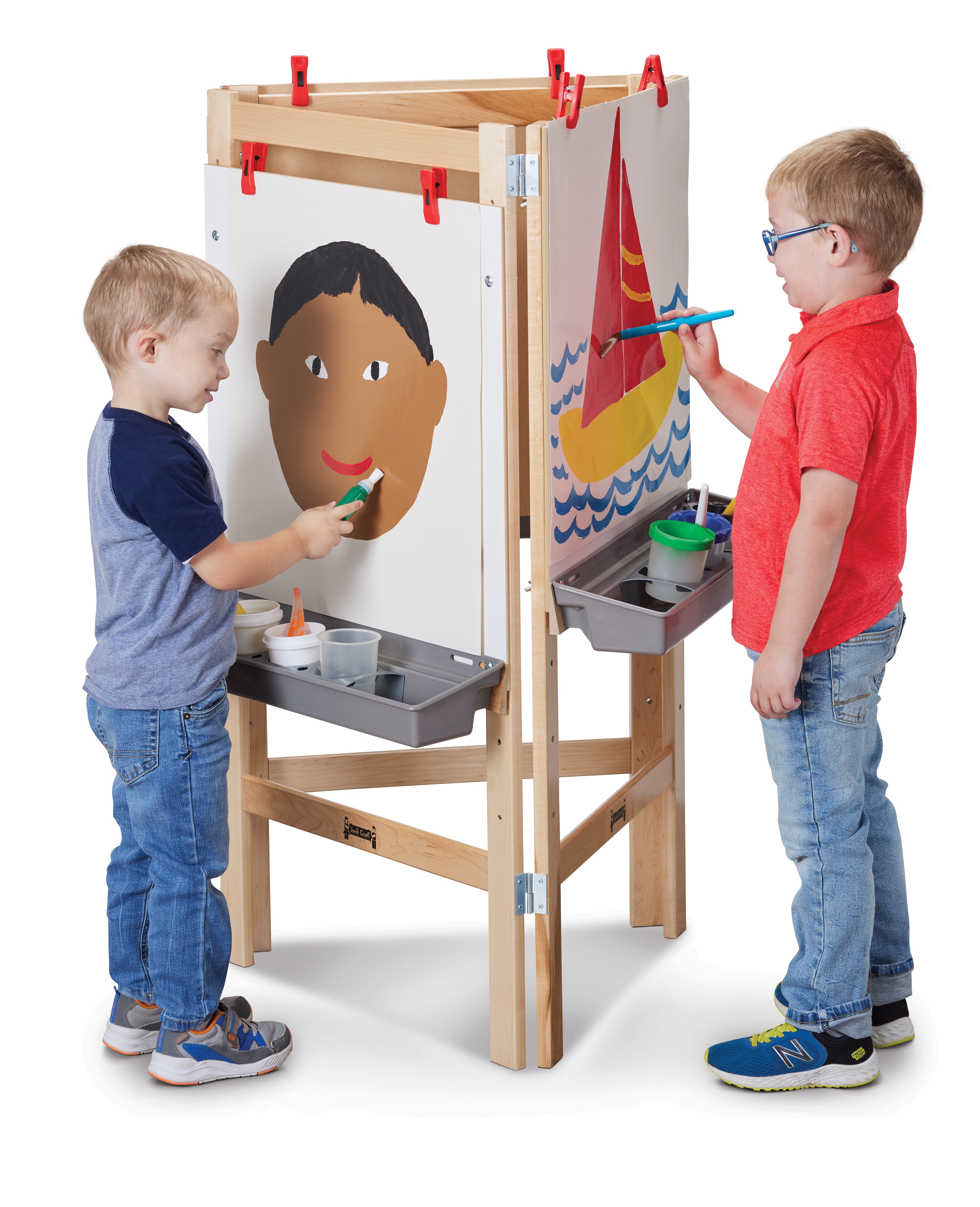 Jonti-Craft® 3 Way Adjustable Easel — 0653JC_wkids2.jpg
