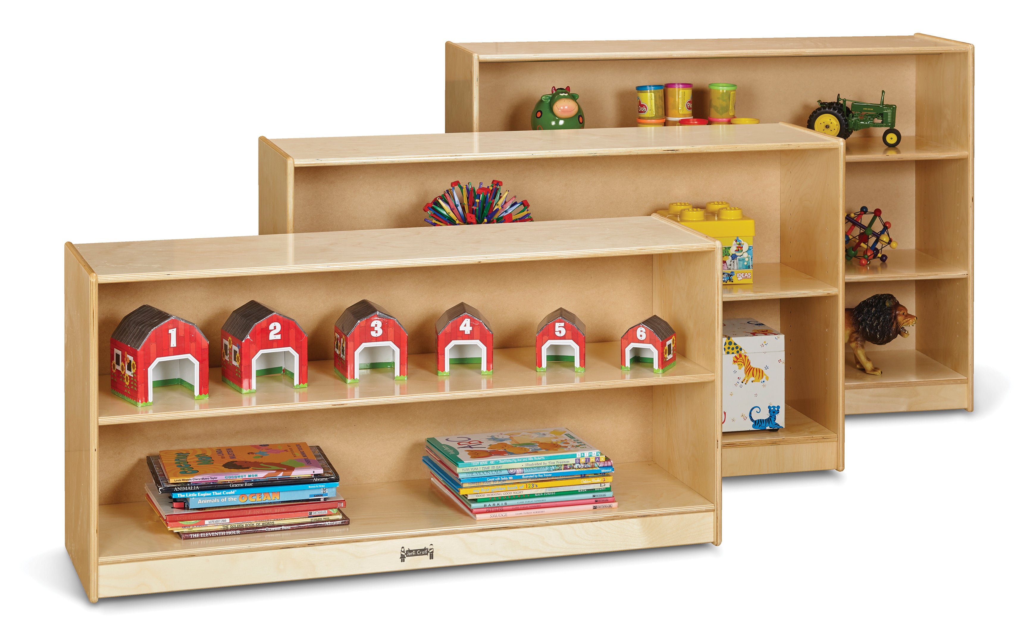 Jonti-Craft® Low Adjustable Mobile Straight-Shelf — 0769JC_0792JC_0798JC.jpg