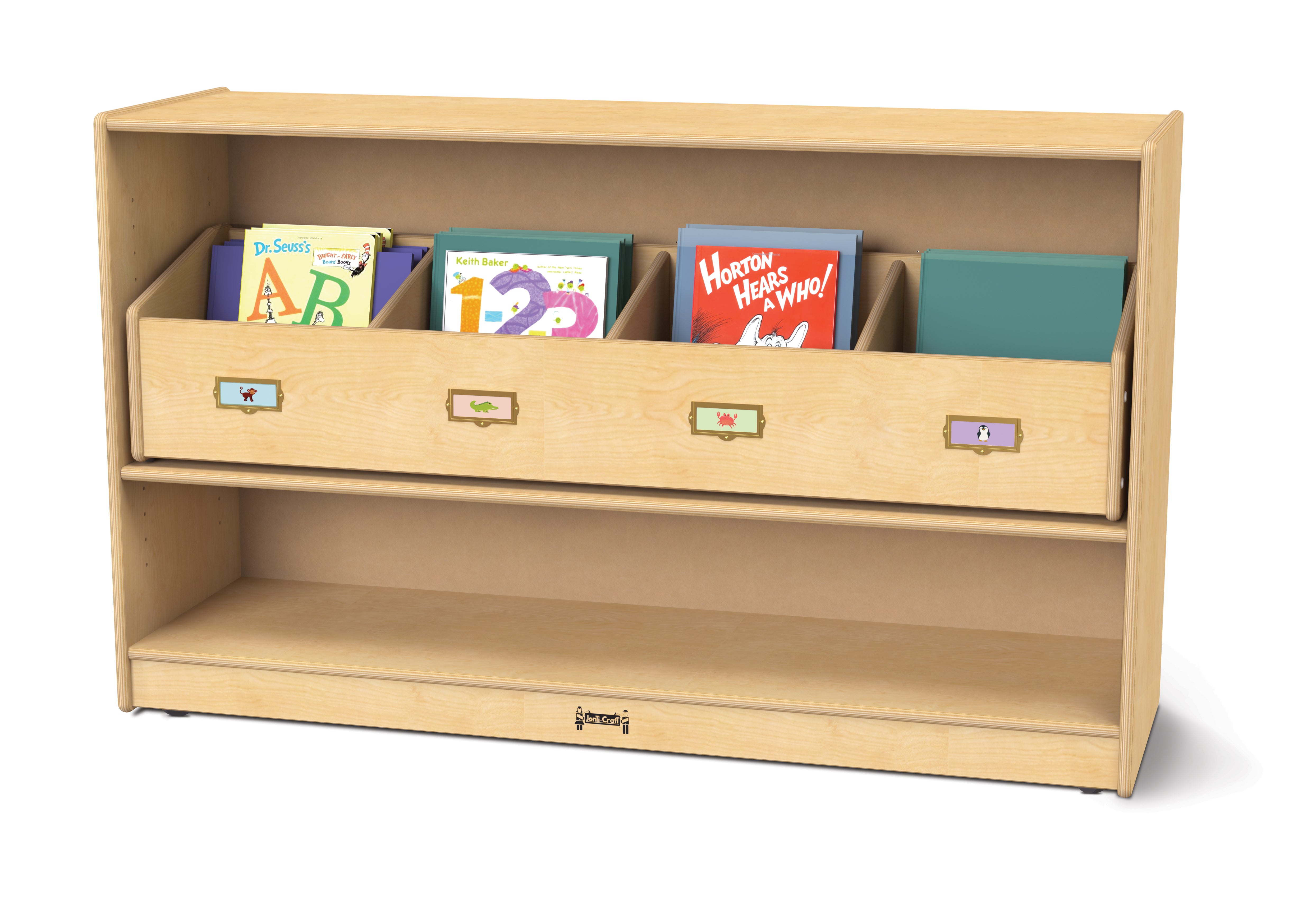 Jonti-Craft® Low Adjustable Mobile Straight-Shelf — 5364JC_0792JC.jpg