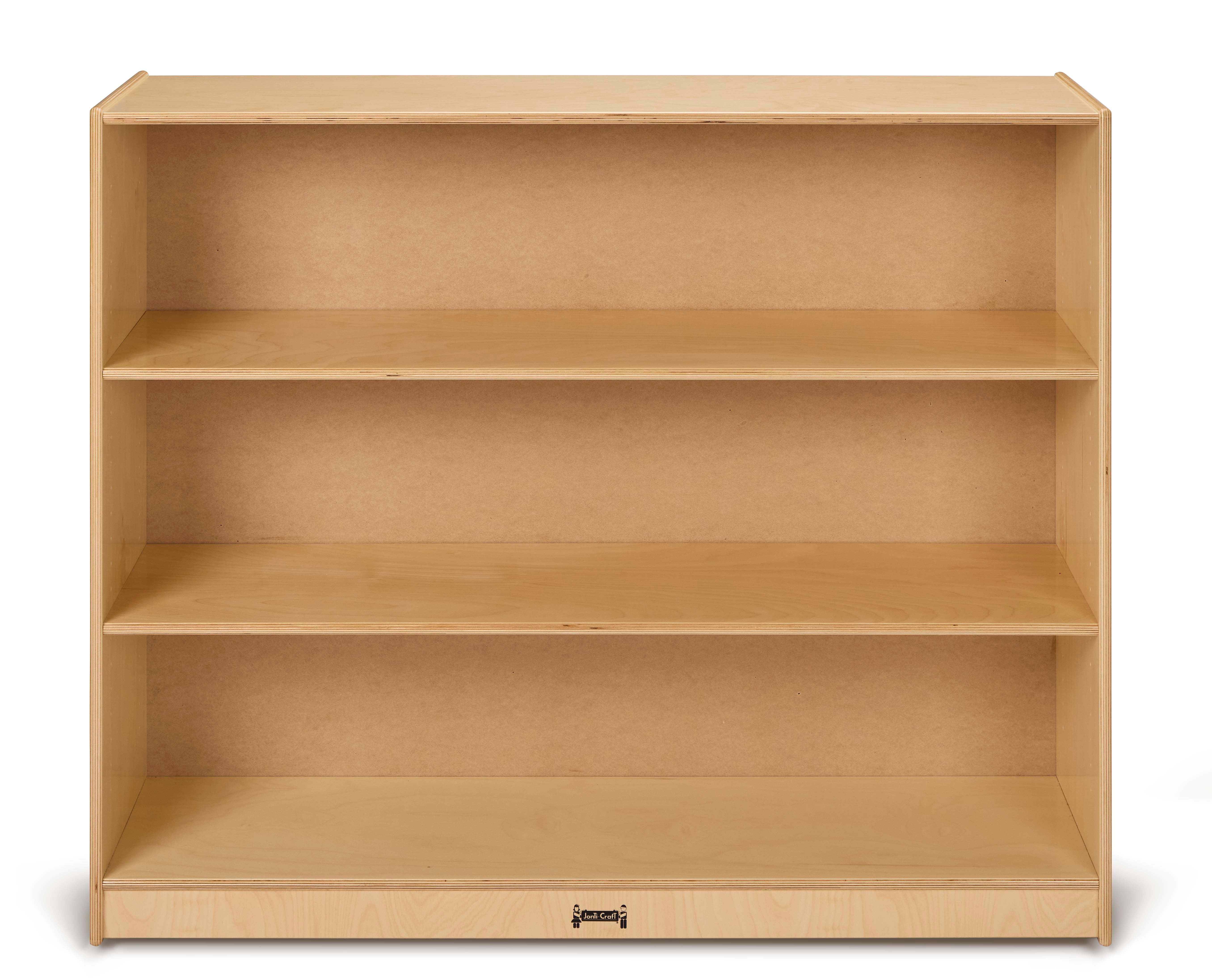 Jonti-Craft® Mega Adjustable Mobile Straight-Shelf — 0869JC_front.jpg