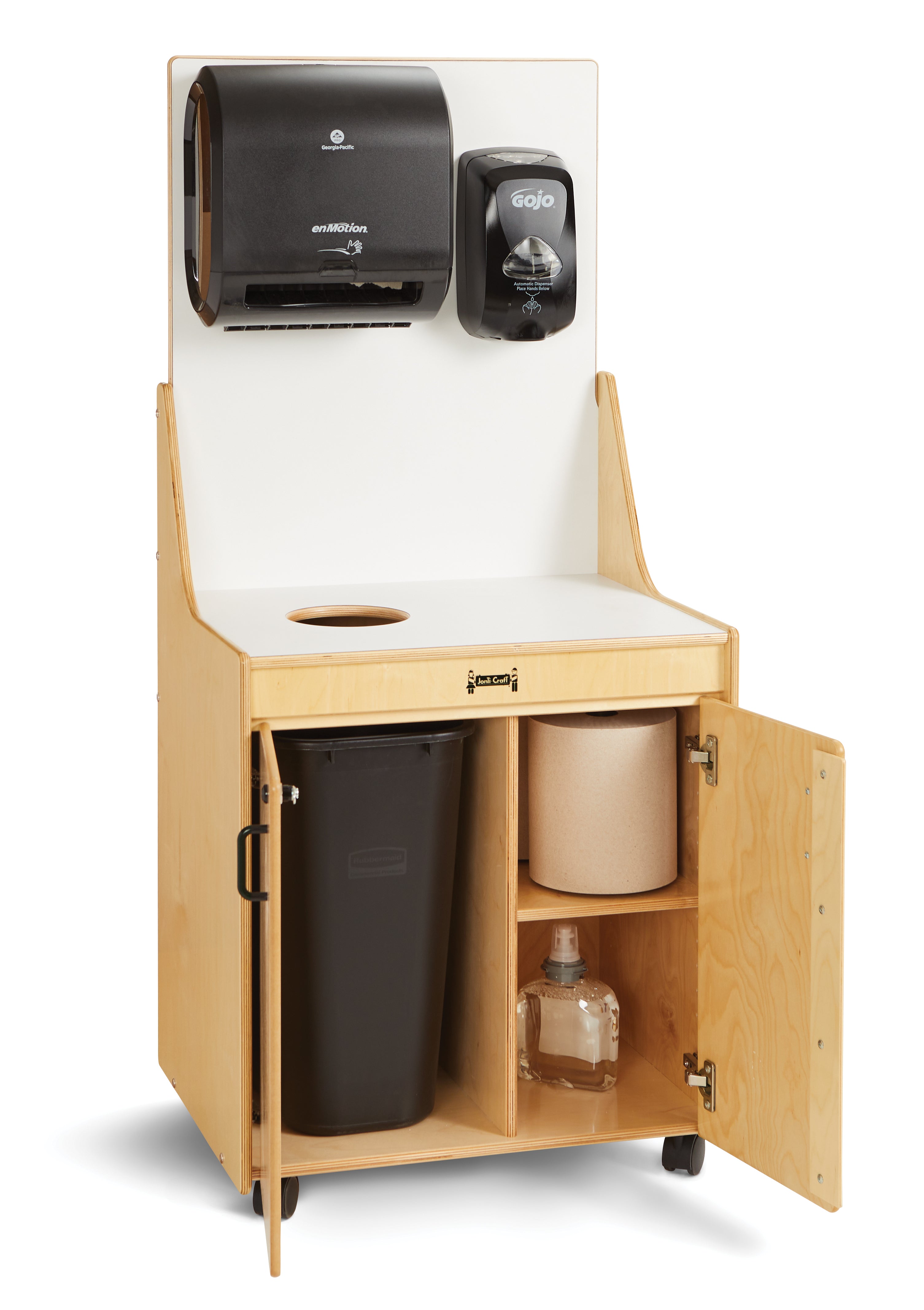 Jonti-Craft® Sanitation Cart — 1355JC_open.jpg
