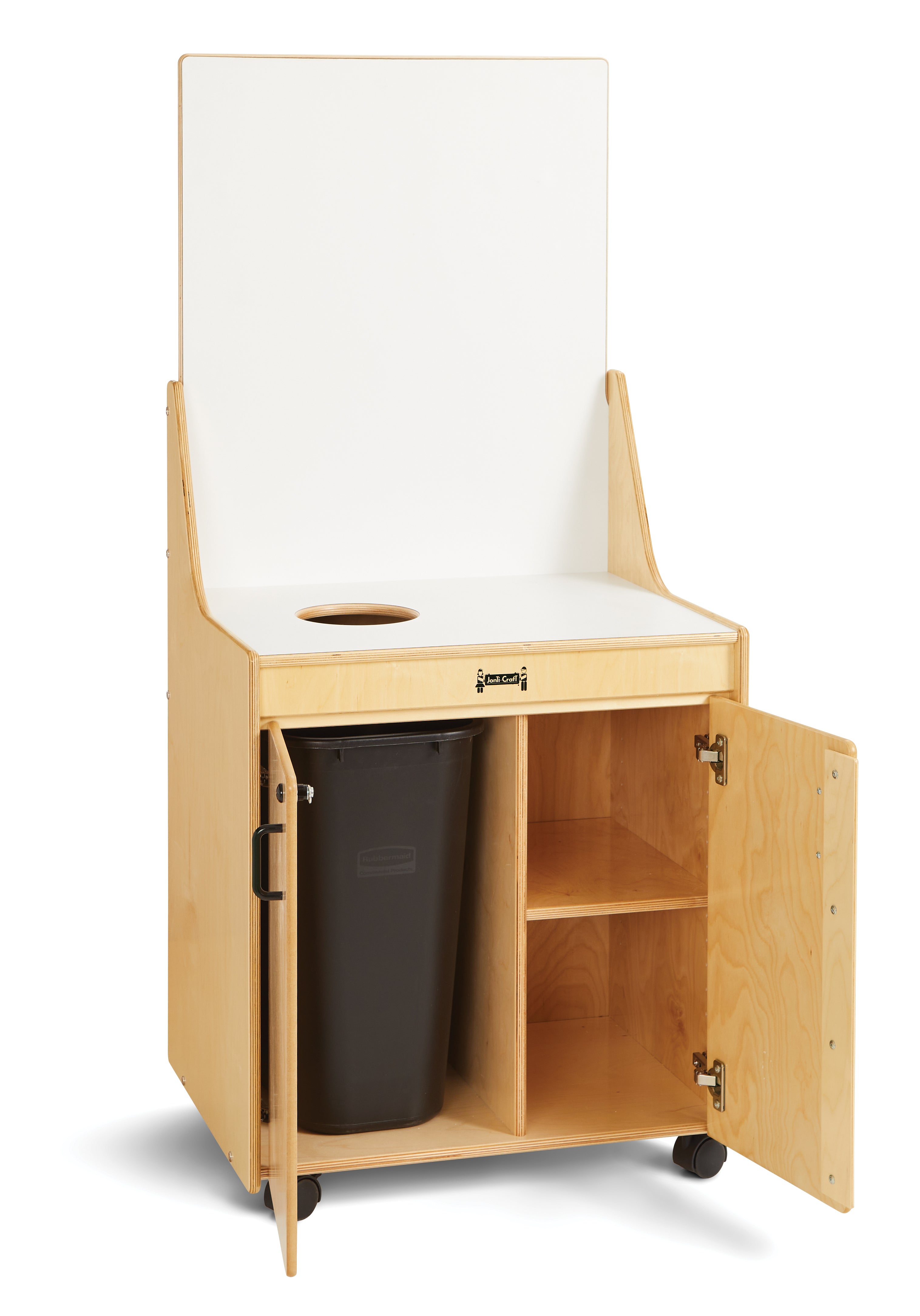 Jonti-Craft® Sanitation Cart — 1355JC_open_2.jpg