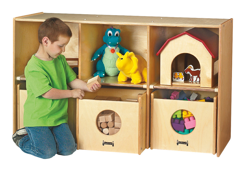 Jonti-Craft® See-n-Wheel Shelf with Bins — 3925JC_wkid.jpg