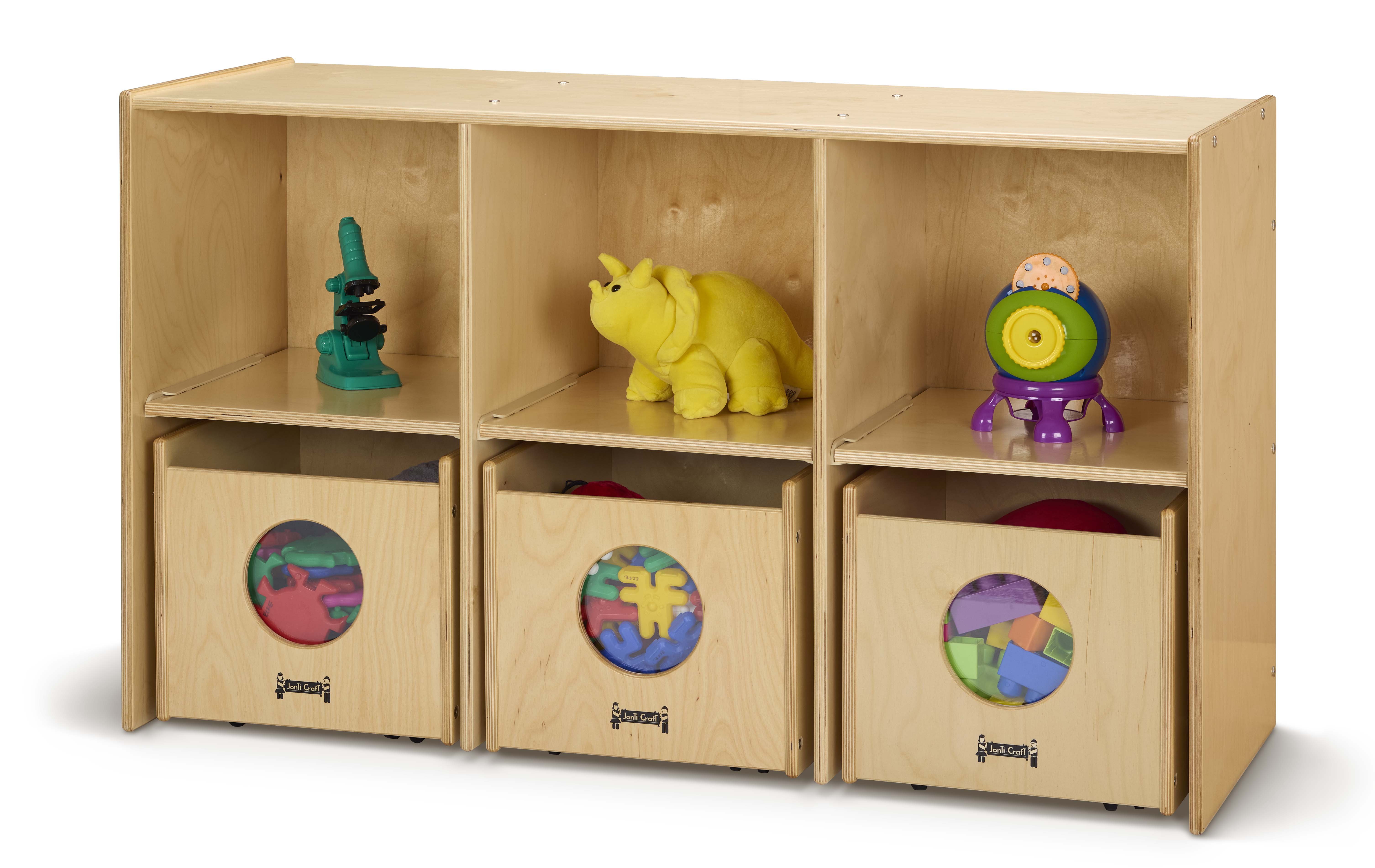 Jonti-Craft® See-n-Wheel Shelf with Bins — 3925JC_wprops.jpg