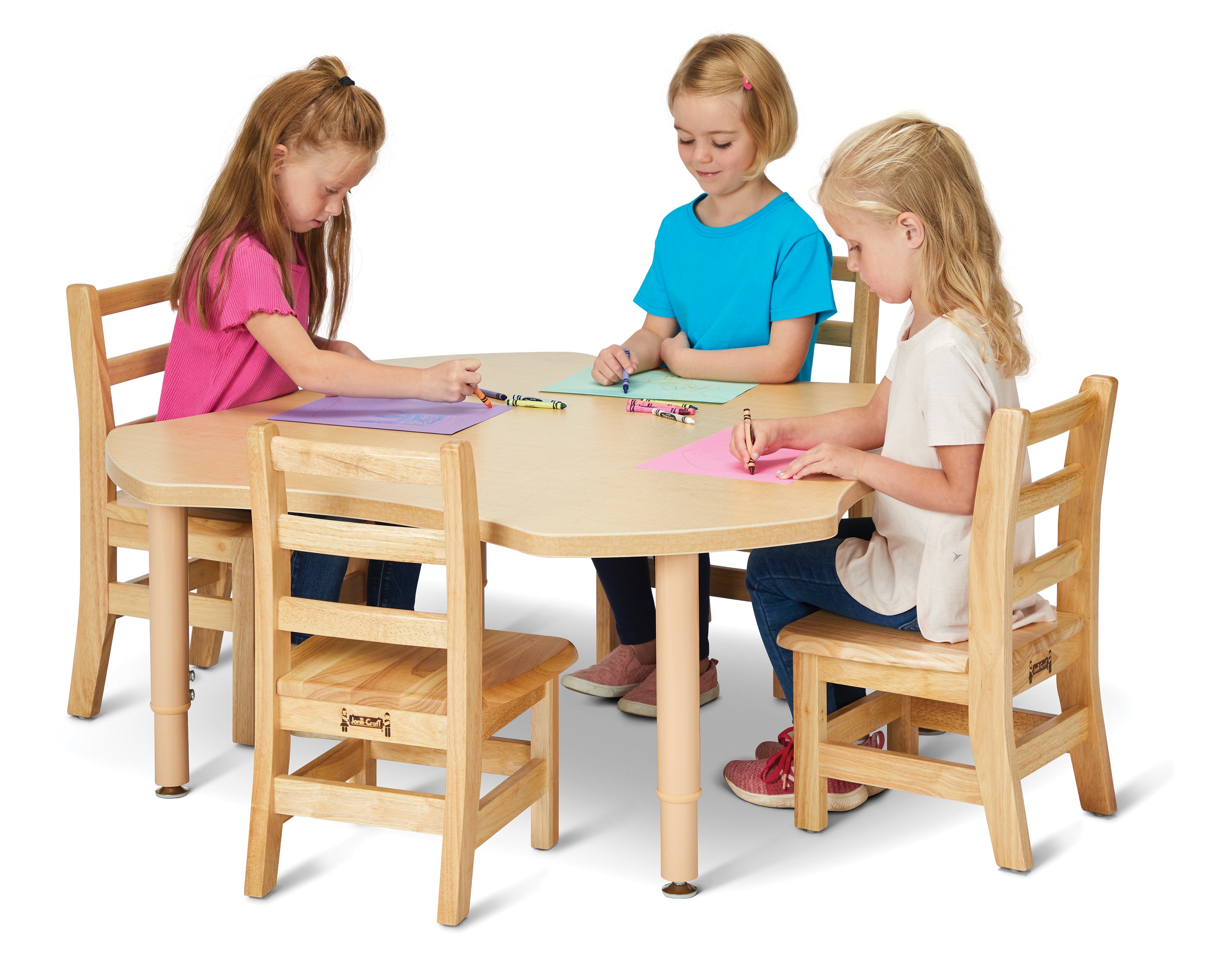Jonti-Craft® Purpose+ Four Leaf Table — 6266JCP251_wkids.jpg