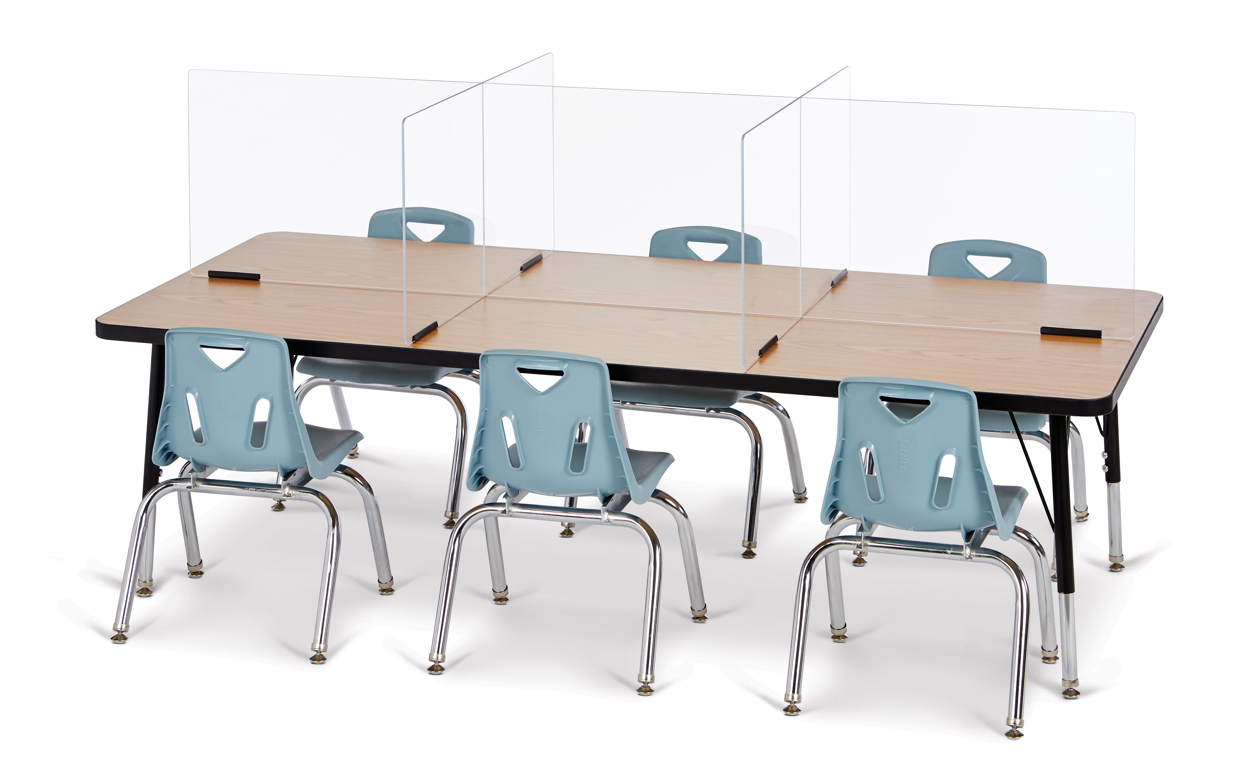 Berries® Rectangle Activity Table - Oak — 9834JC_6413JCE210_wchairs.jpg