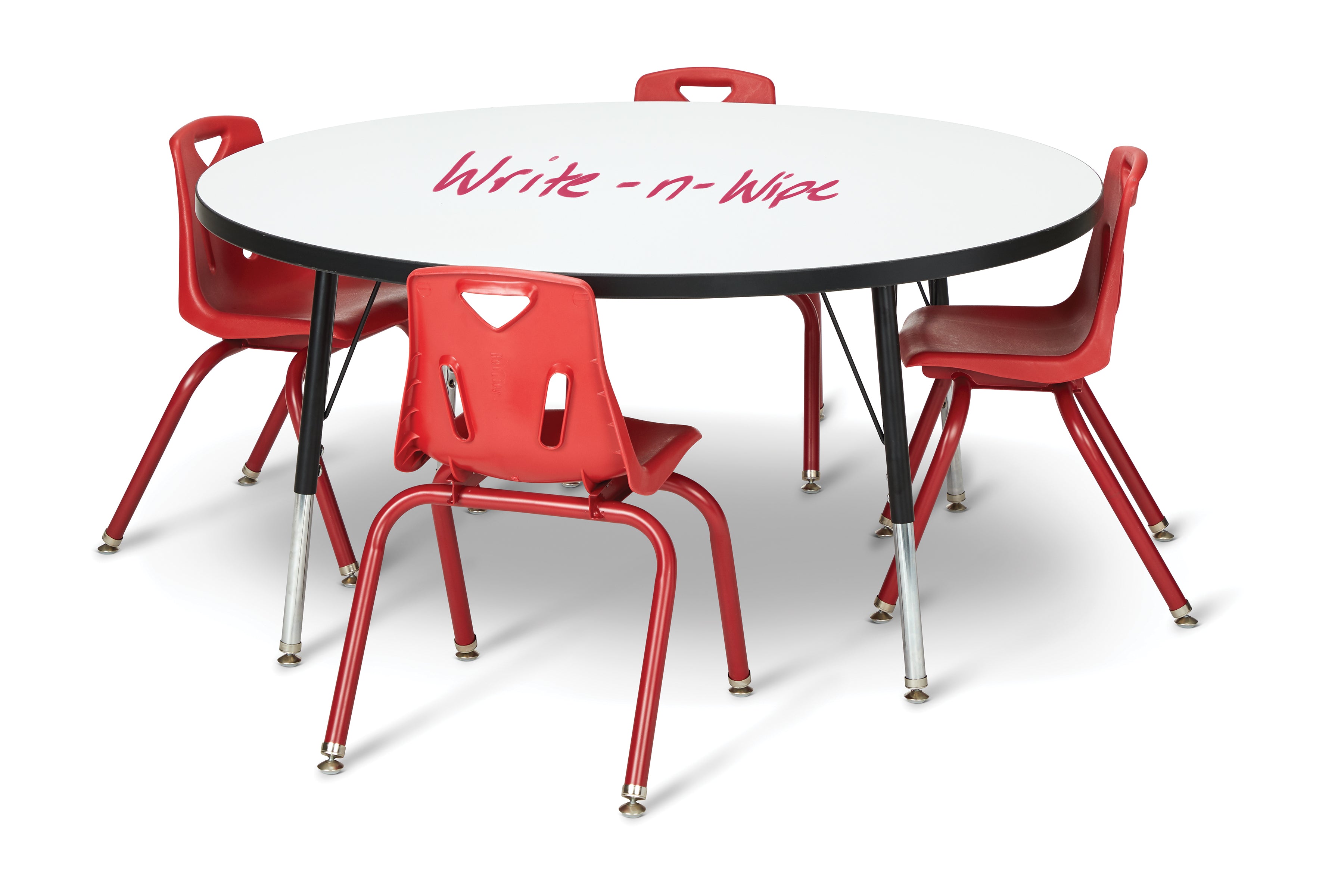 Berries® Round Dry Erase Table — 6433JCE420_wchairs.jpg