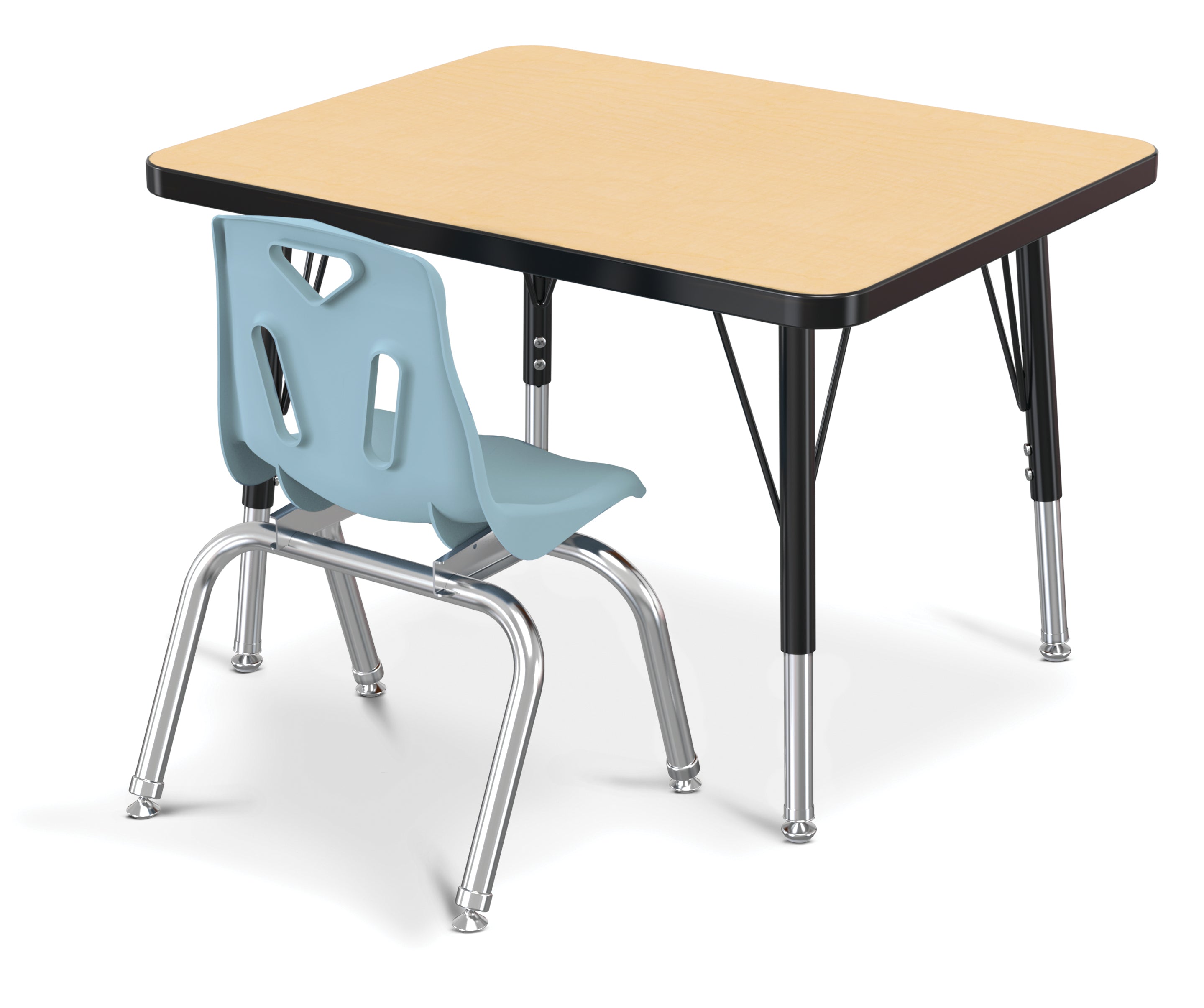 Berries® Stacking Chair with Chrome-Plated Legs — 6570JCE011_8142JC1131.jpg