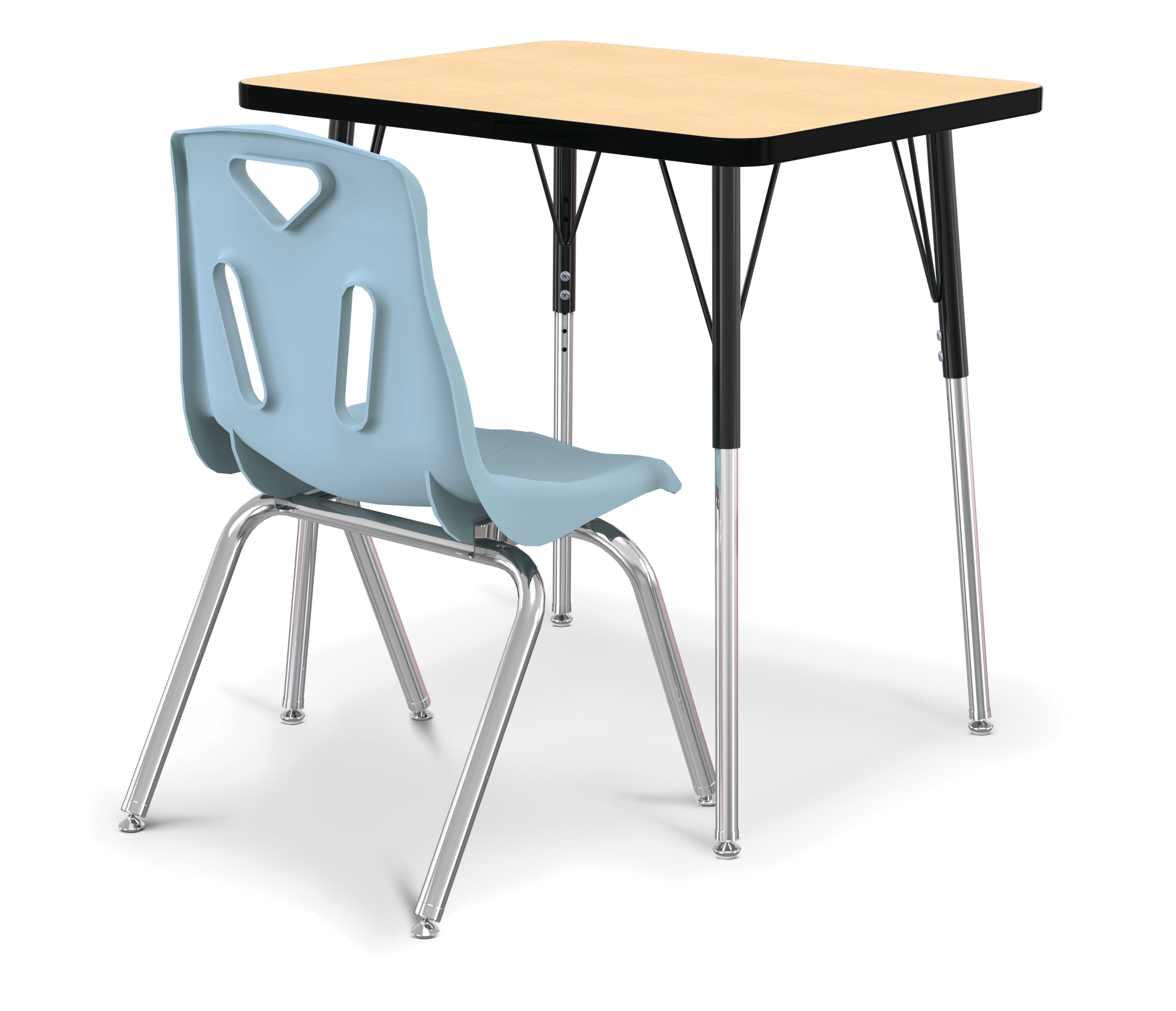 Berries® Stacking Chair with Chrome-Plated Legs — 6570JCA011_8146JC1131.jpg