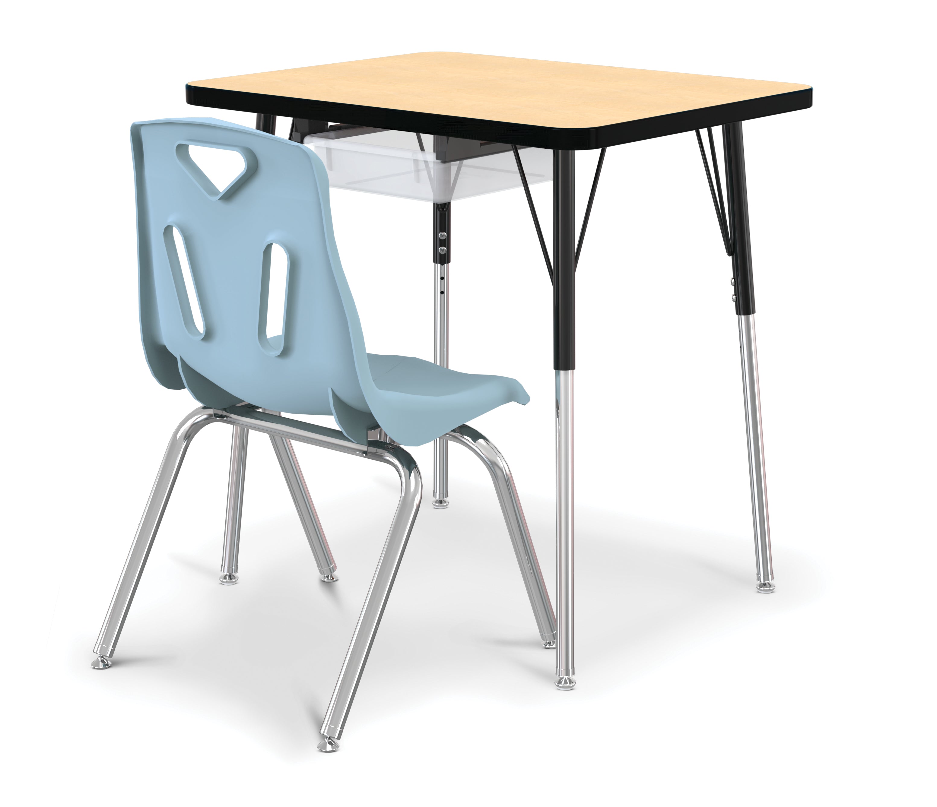 Berries® Stacking Chair with Chrome-Plated Legs — 6570JCA011_6399JC_8146JC1131.jpg