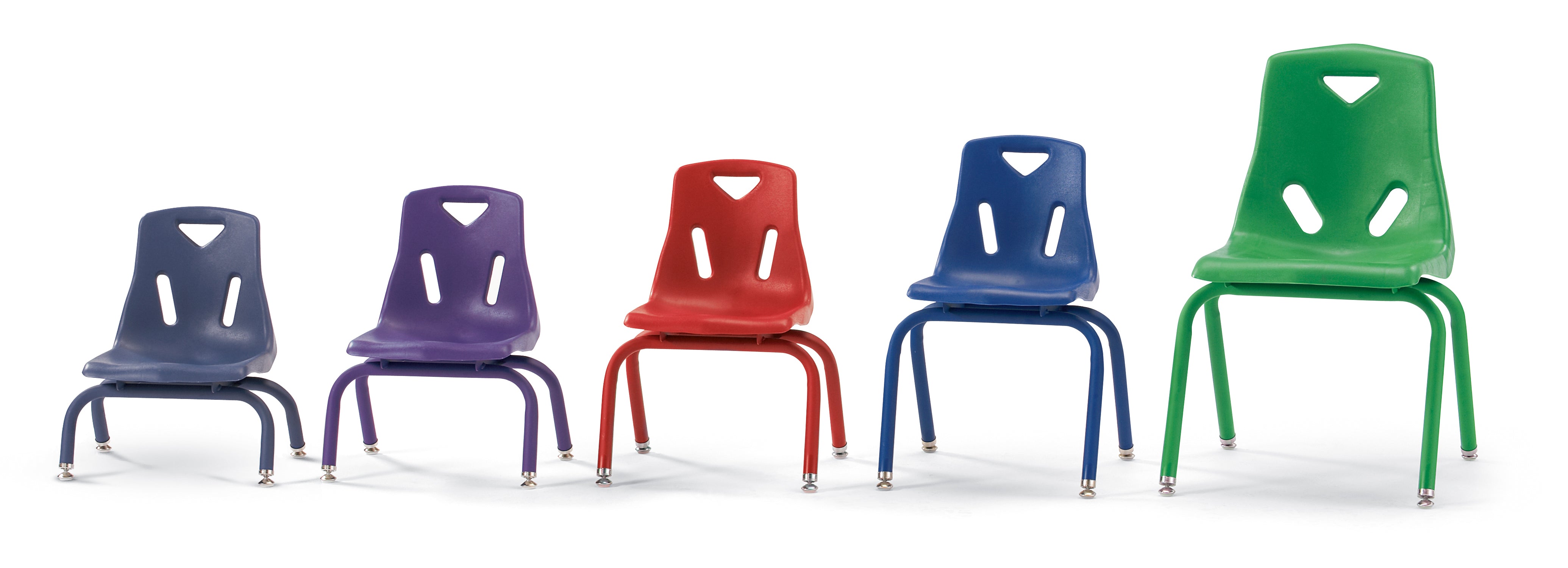 Berries® Stacking Chair with Powder-Coated Legs — Berries_powder_lineup.jpg