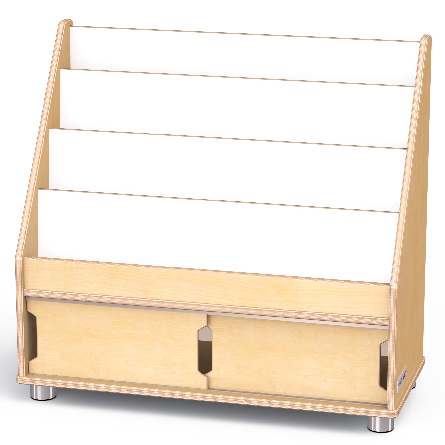 TrueModern® 4 Shelf Wooden Classroom Bookshelf Display Stand — TMr_1728JC.jpg