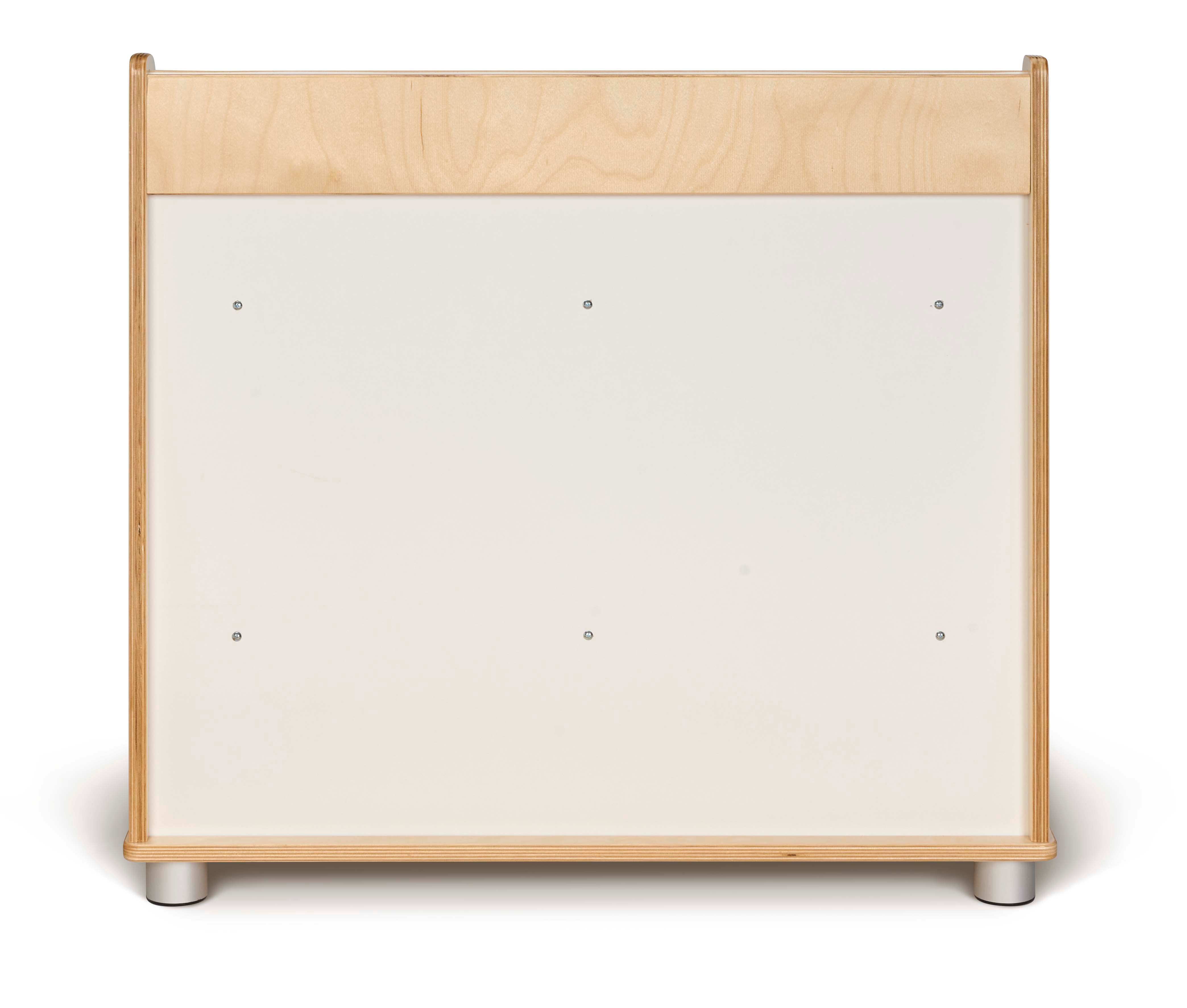 TrueModern® 4 Shelf Wooden Classroom Bookshelf Display Stand — 1728JC_back.jpg