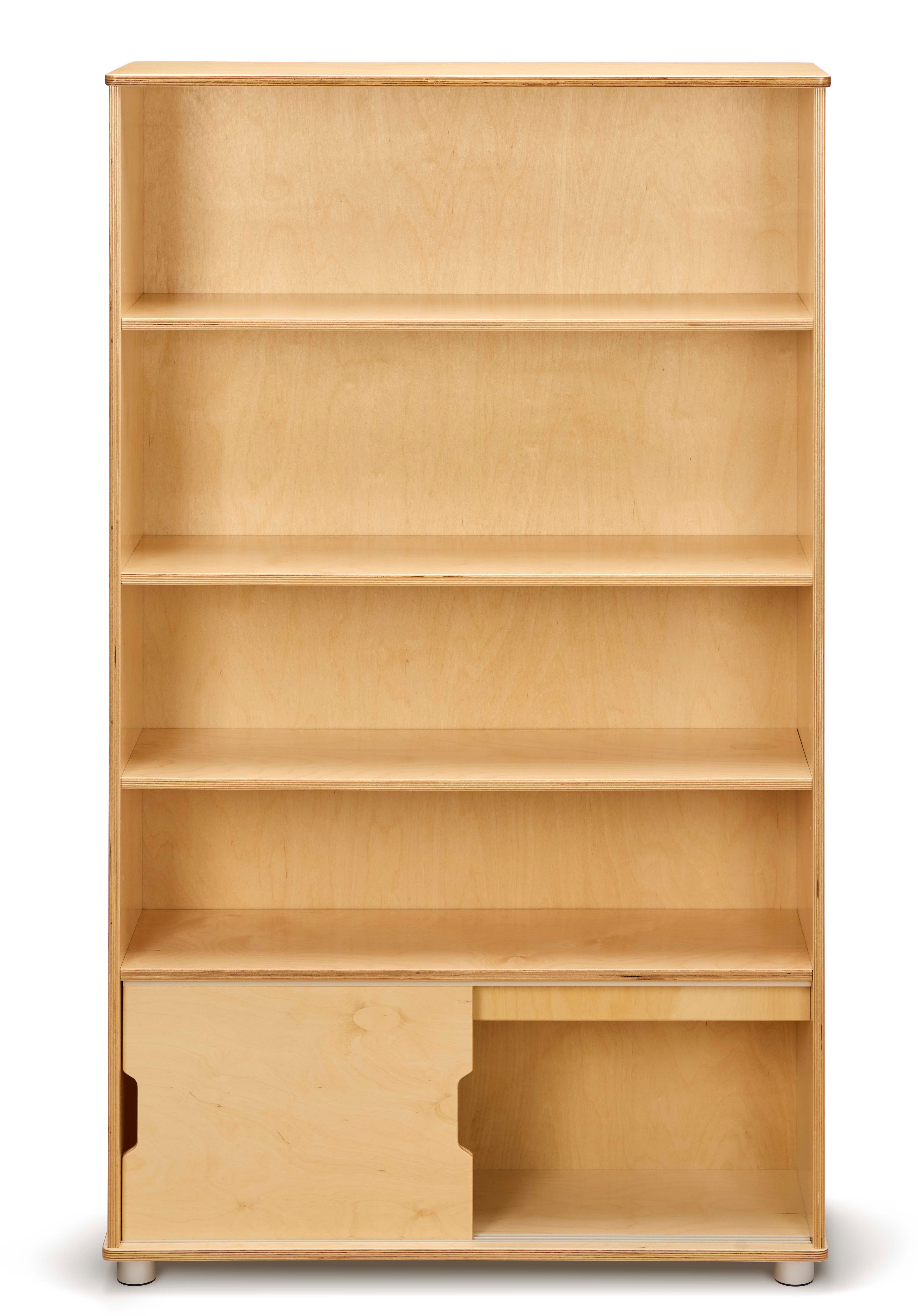 TrueModern® Four-Shelf Bookcase — 1725JC_open.jpg