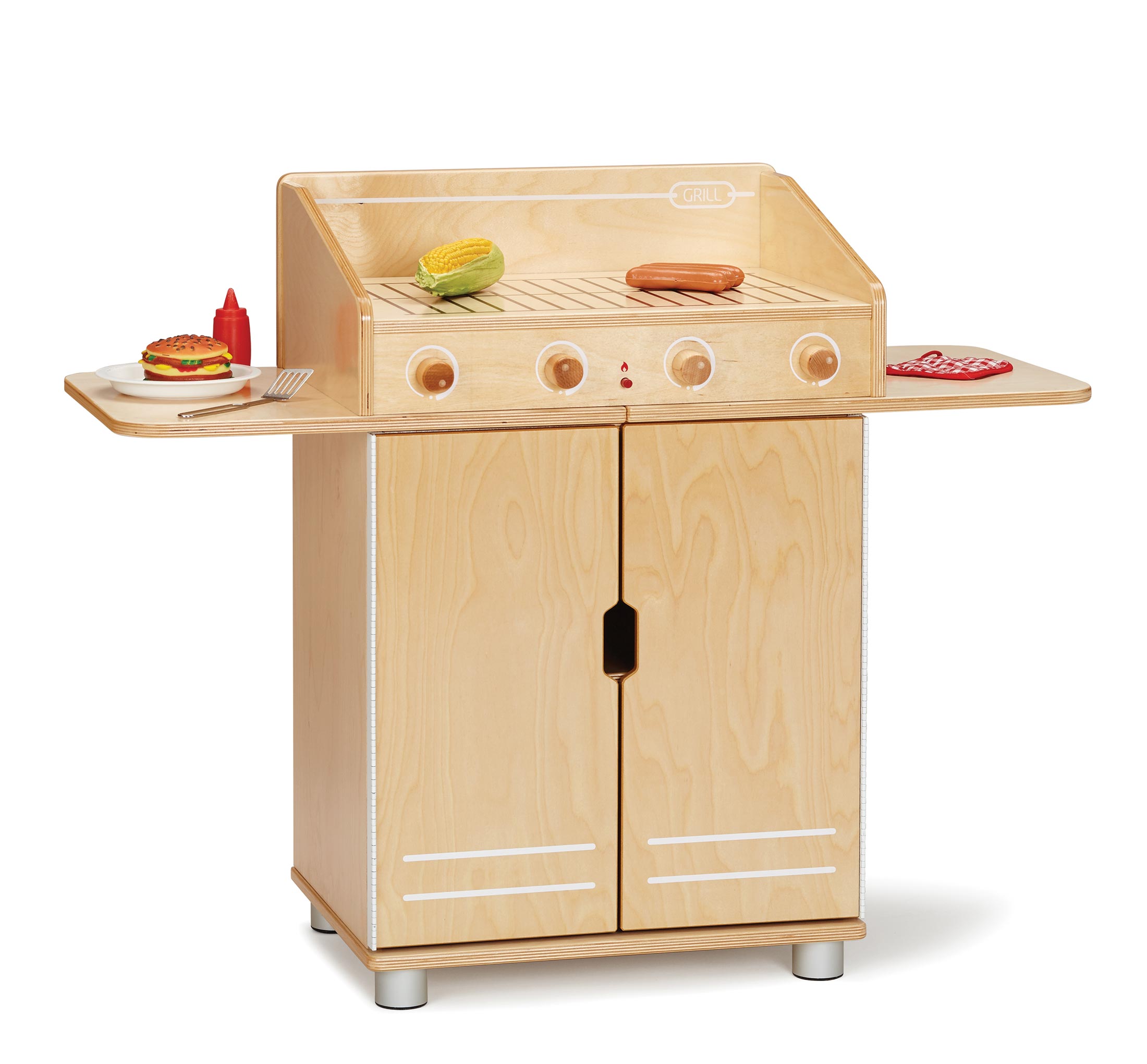 TrueModern® Kids Wooden Play Cooking BBQ/Barbecue Little Grill Toy — 1739JC.jpg