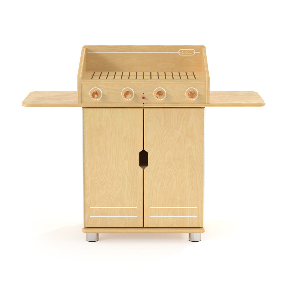 TrueModern® Kids Wooden Play Cooking BBQ/Barbecue Little Grill Toy — 1739JC_front.jpg