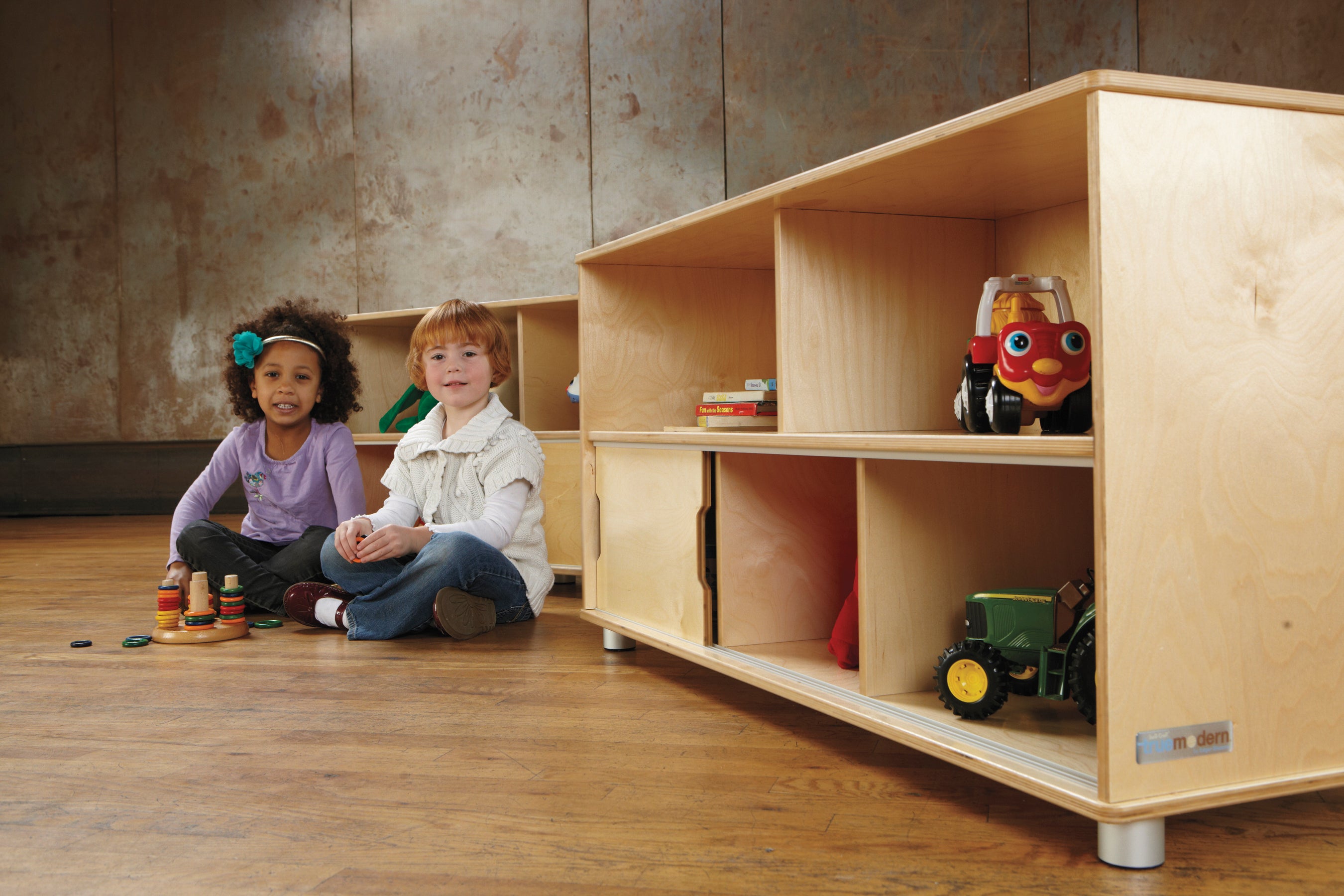 TrueModern® Low Storage Shelf — TM_Storage-Low_wkids2.jpg
