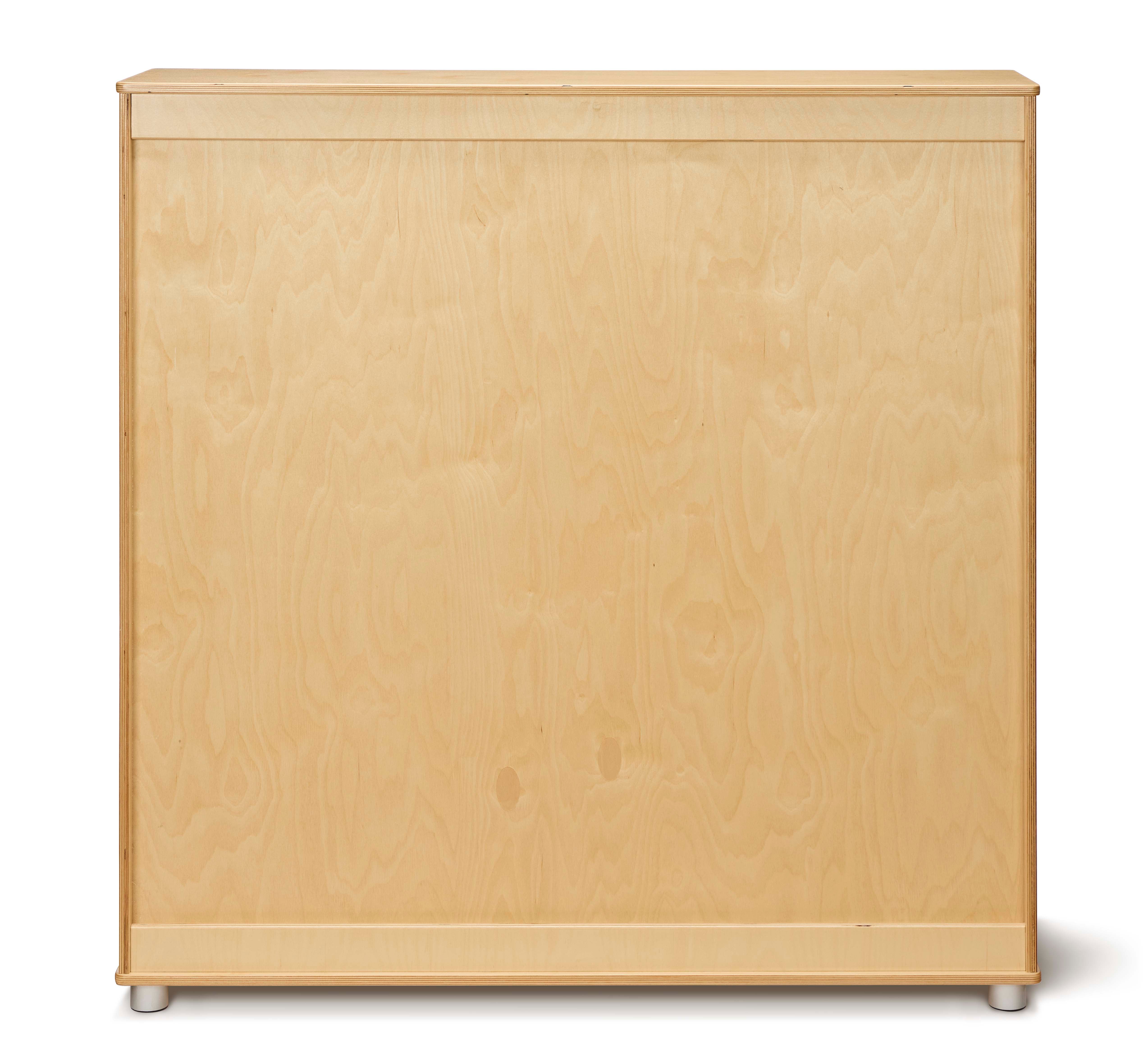 TrueModern® Wooden Classroom 5 Section Kids Locker With Storage — 1720JC_back.jpg