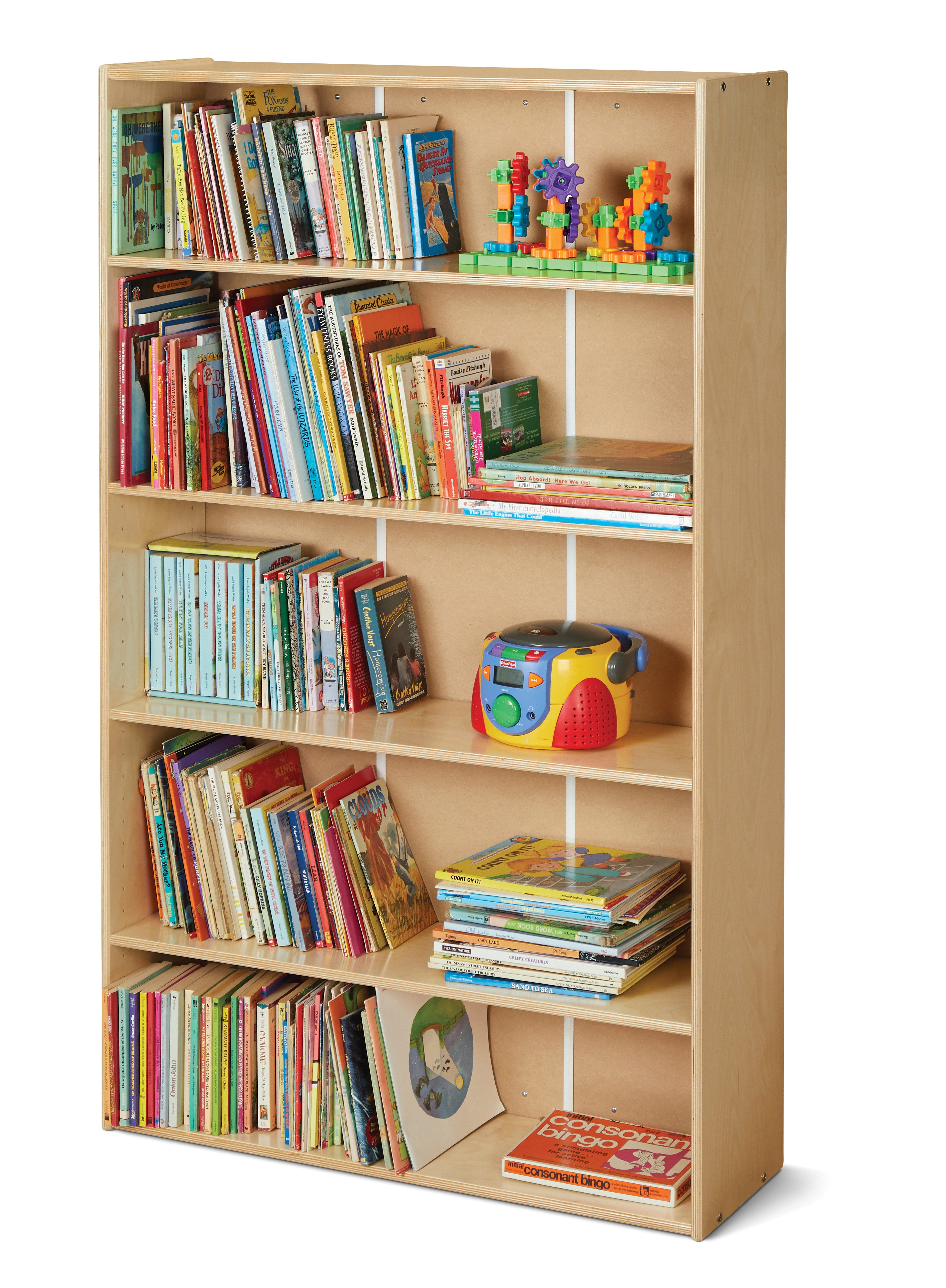 Young Time® Tall Adjustable Shelf Bookcase — 7118YT.jpg