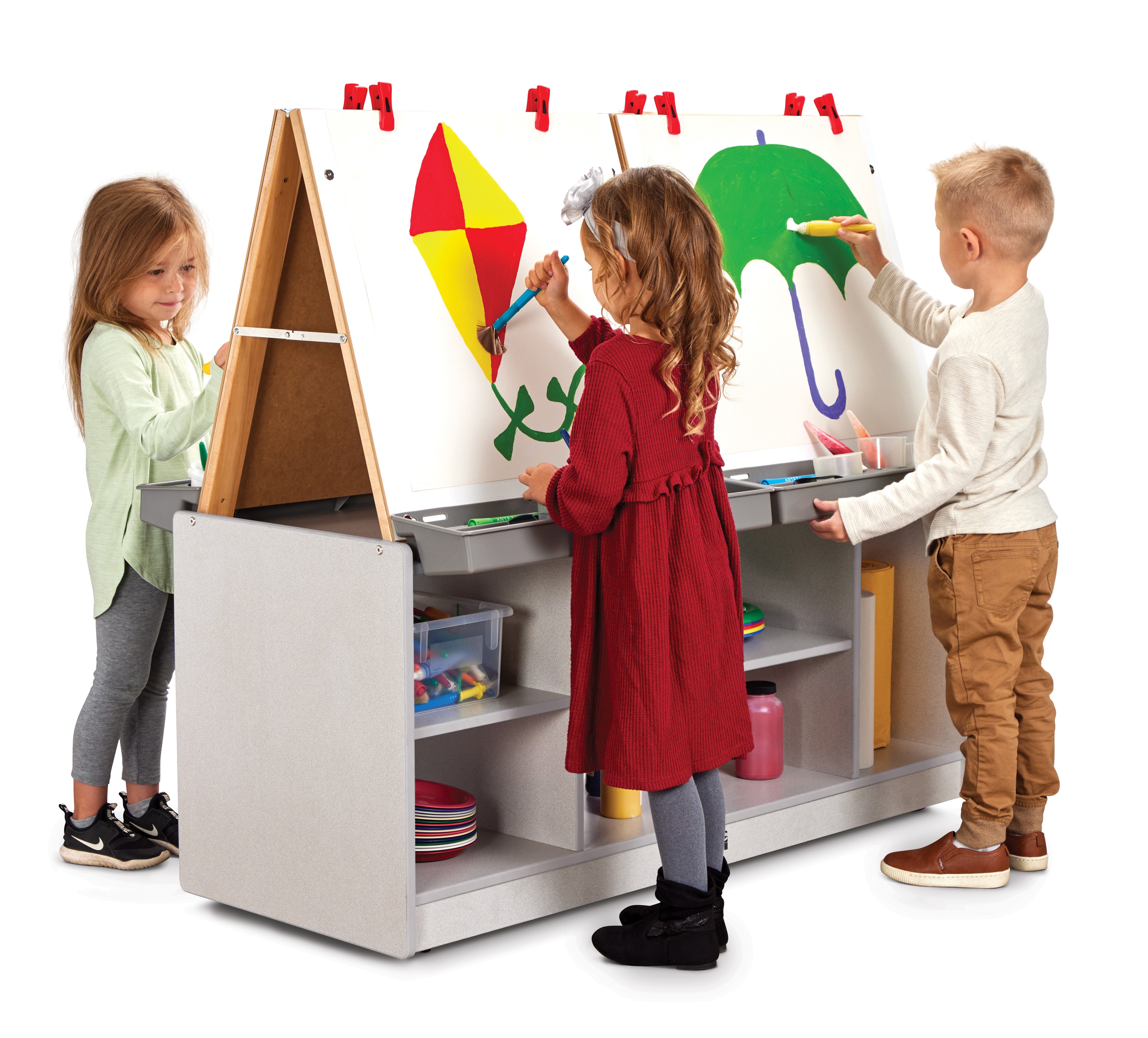 Rainbow Accents® 4 Station Art Center — 0294JCWW000_wkids.jpg