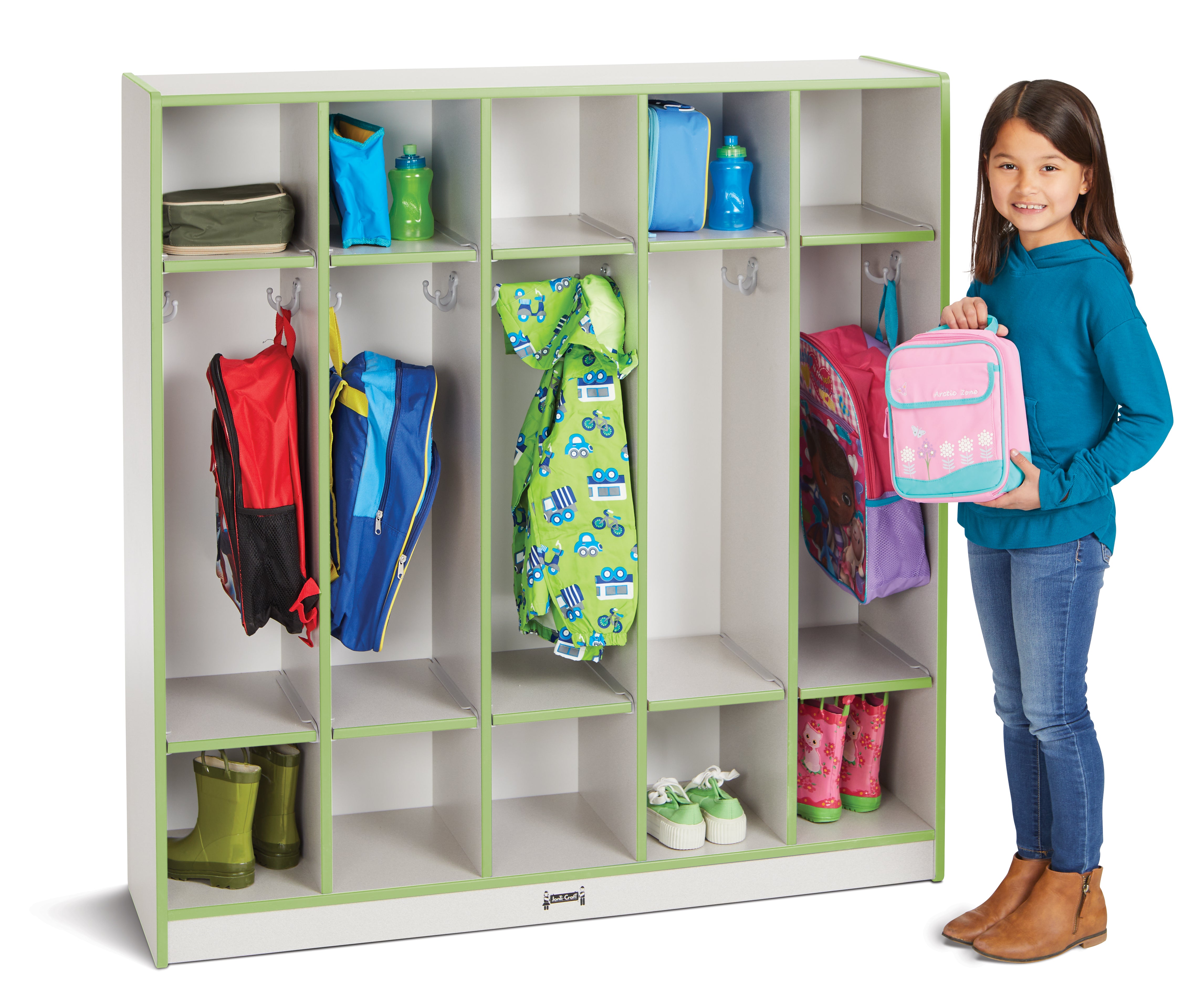 Rainbow Accents® 5 Section Coat Locker — 2681JCWW130_wkid.jpg