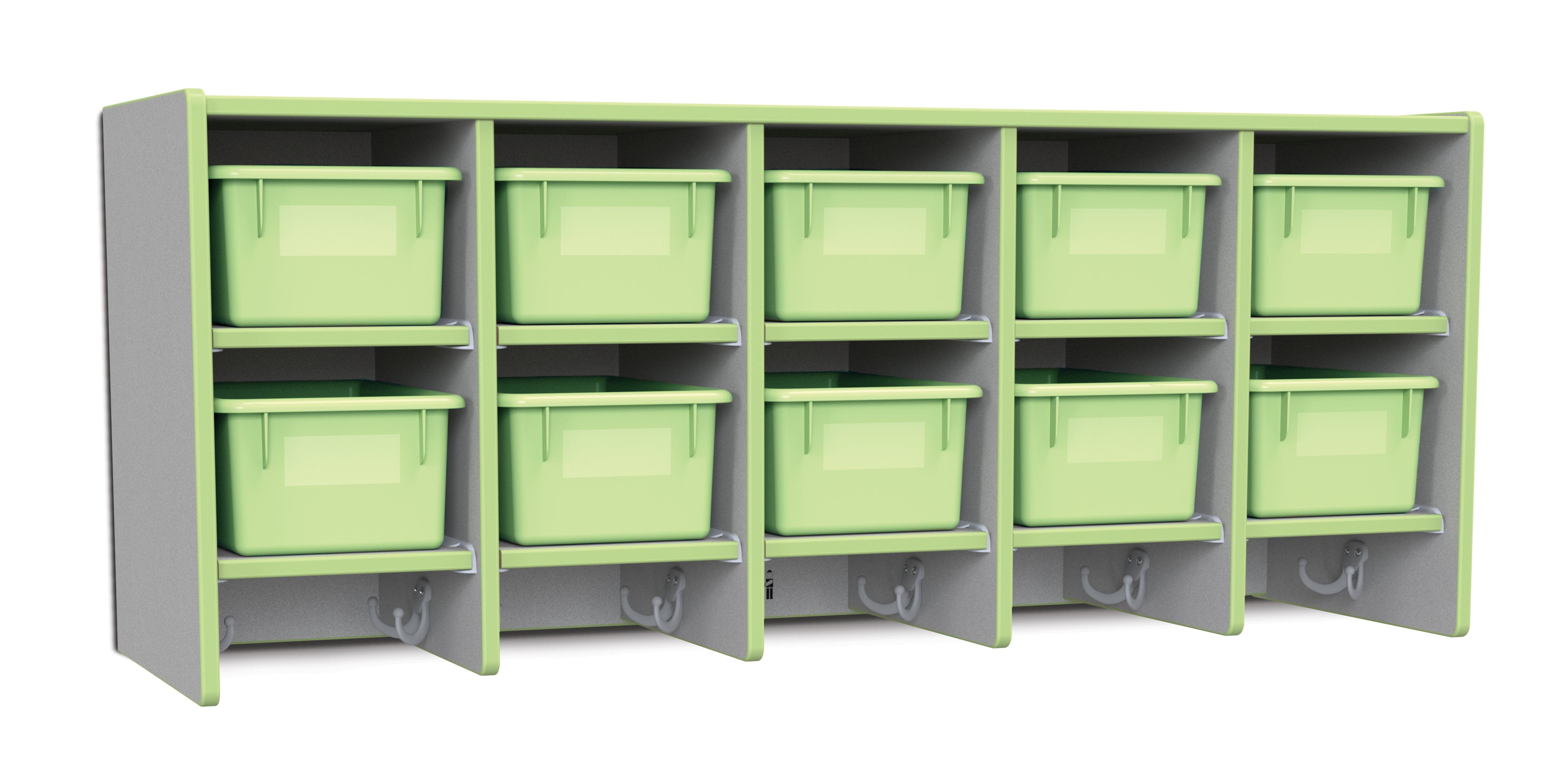 Rainbow Accents® 10 Section Wall Mount Coat Locker — 0771JC130-2.jpg
