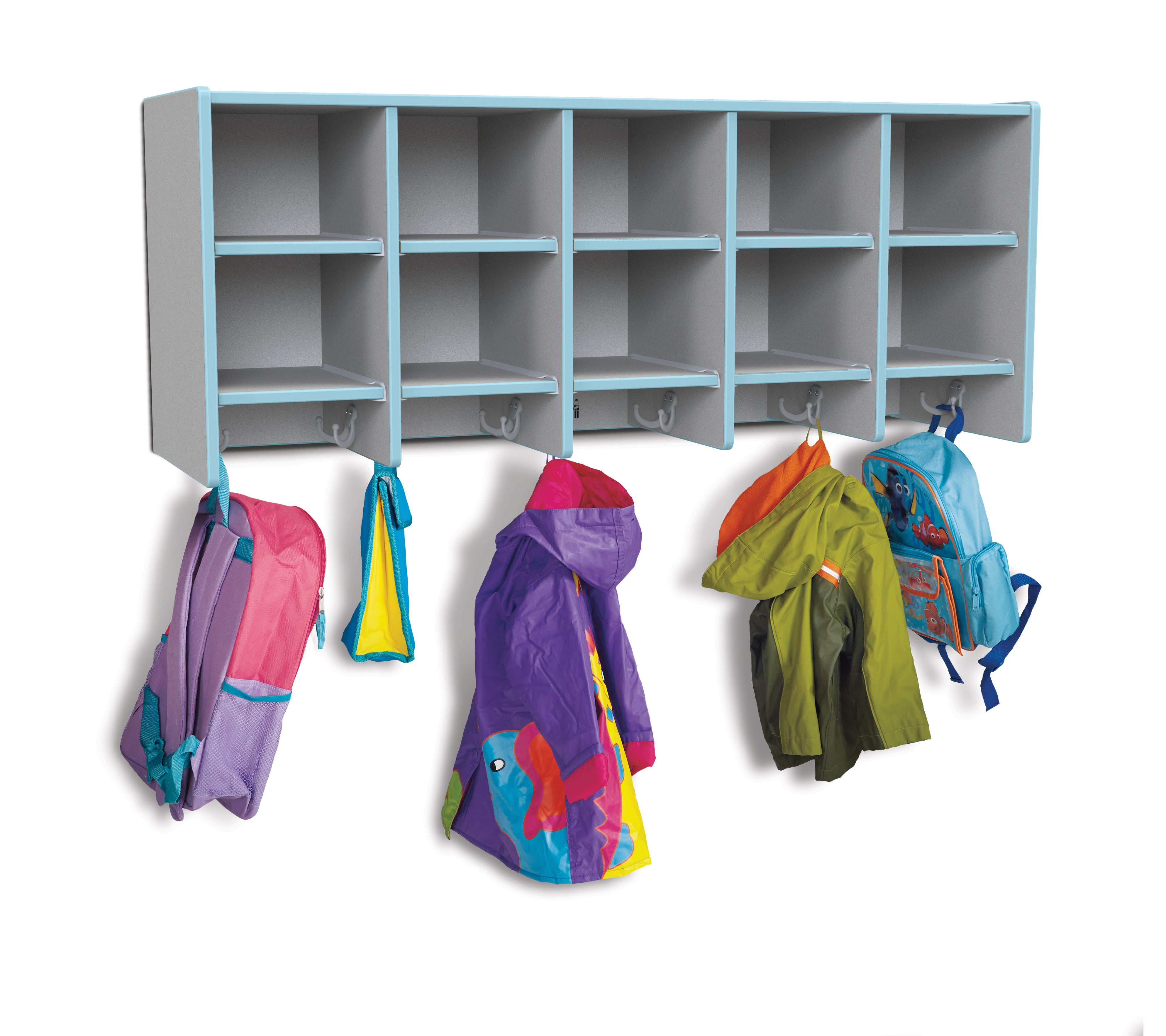 Rainbow Accents® 10 Section Wall Mount Coat Locker — 0770JC131-2.jpg