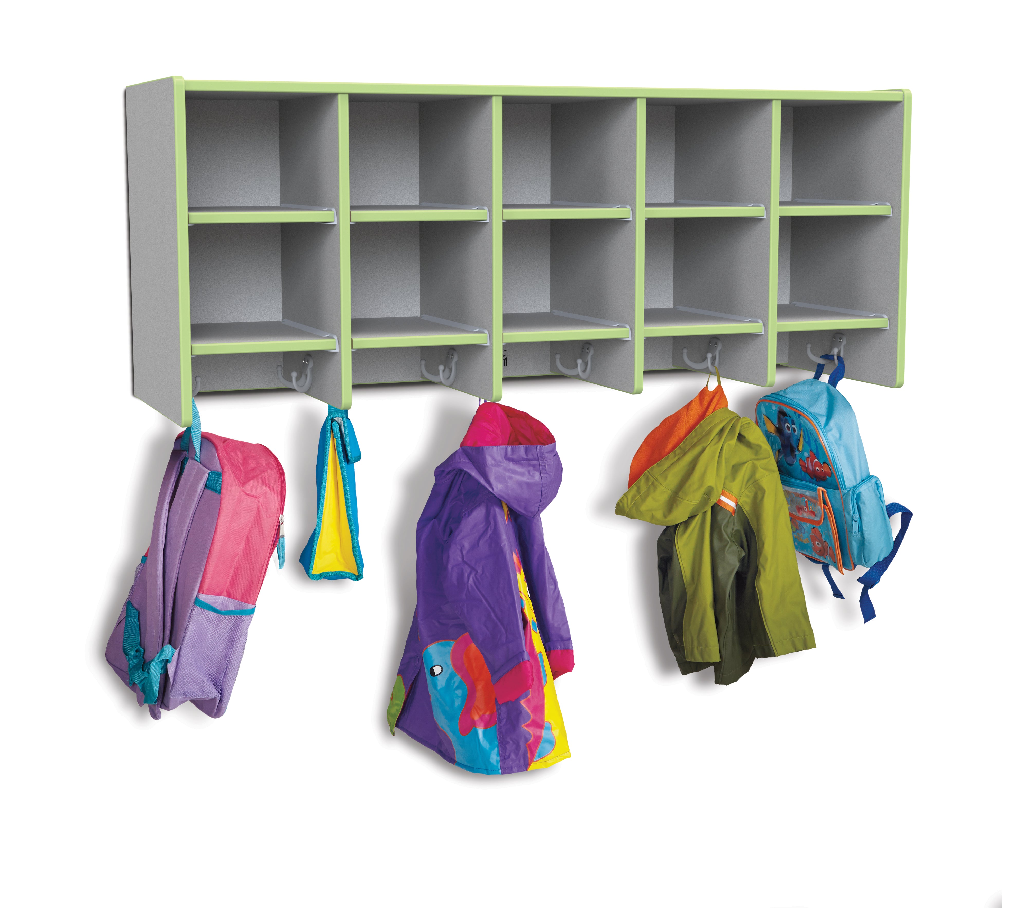 Rainbow Accents® 10 Section Wall Mount Coat Locker — 0770JC130-2.jpg