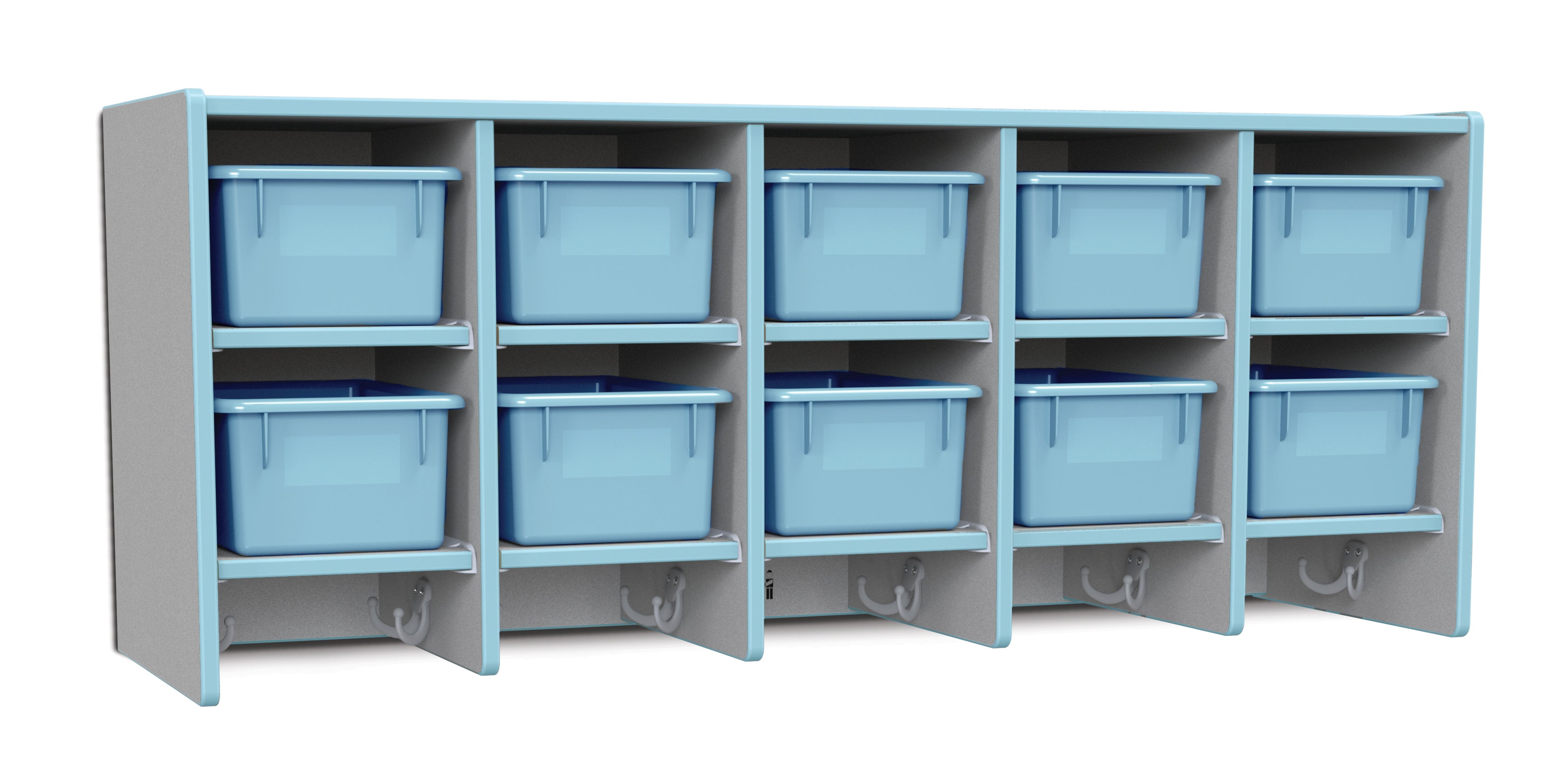 Rainbow Accents® 10 Section Wall Mount Coat Locker — 0771JC131-2.jpg