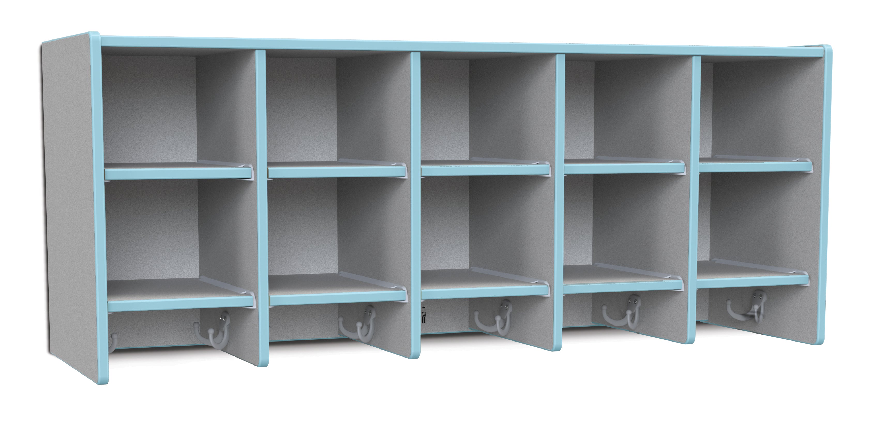 Rainbow Accents® 10 Section Wall Mount Coat Locker — 0770JC131.jpg