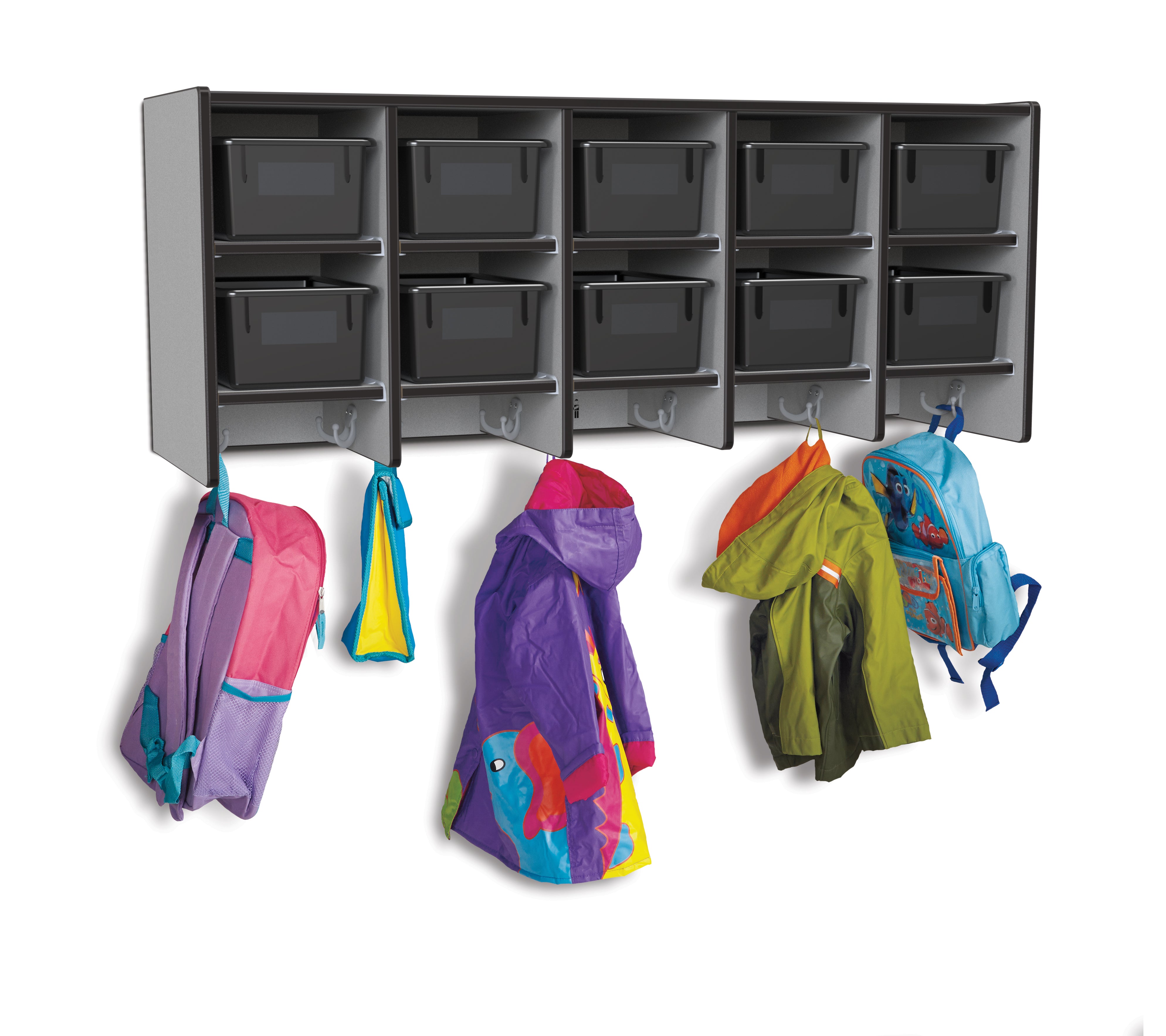 Rainbow Accents® 10 Section Wall Mount Coat Locker — 0771JC180.jpg