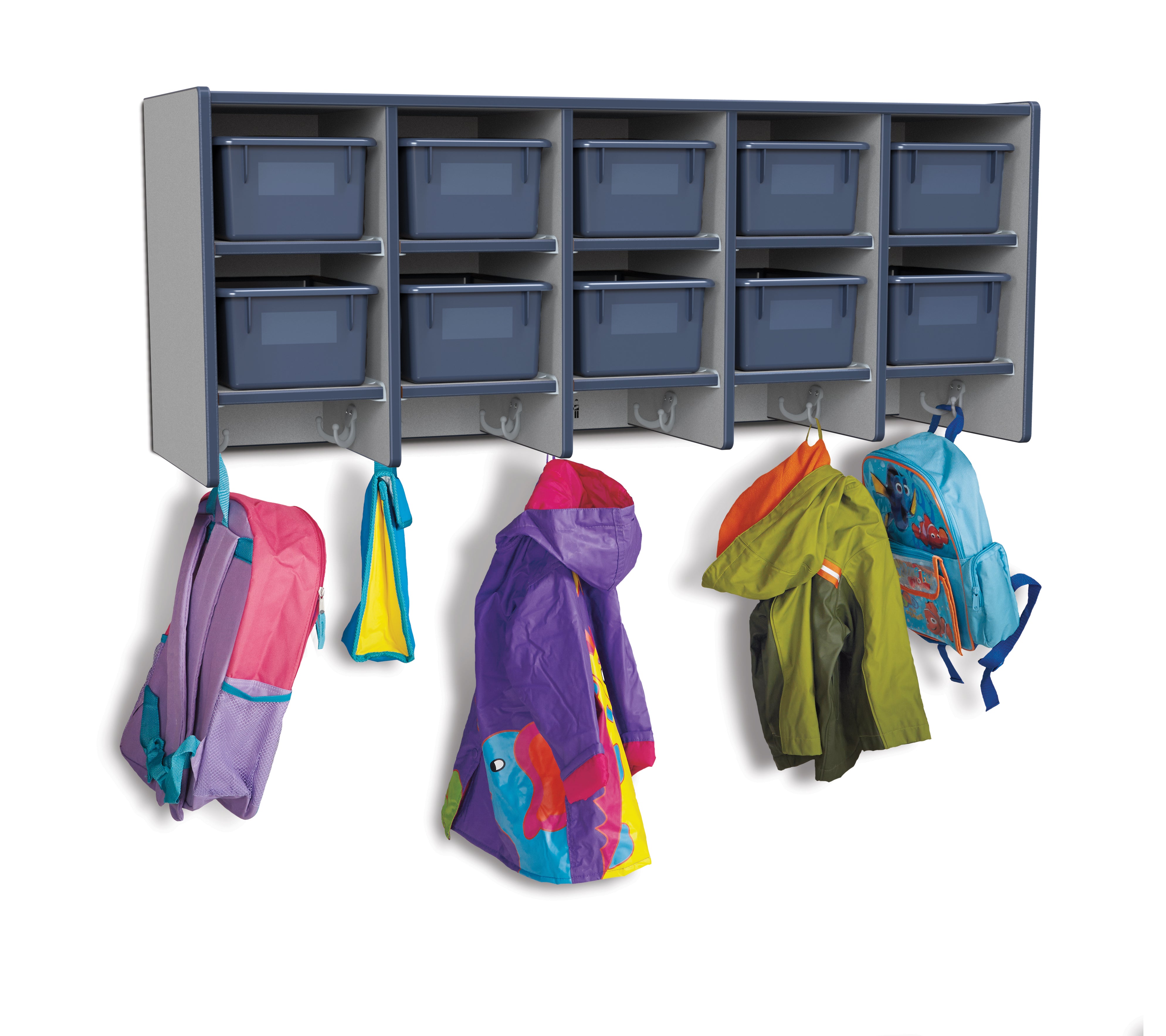 Rainbow Accents® 10 Section Wall Mount Coat Locker — 0771JC112.jpg