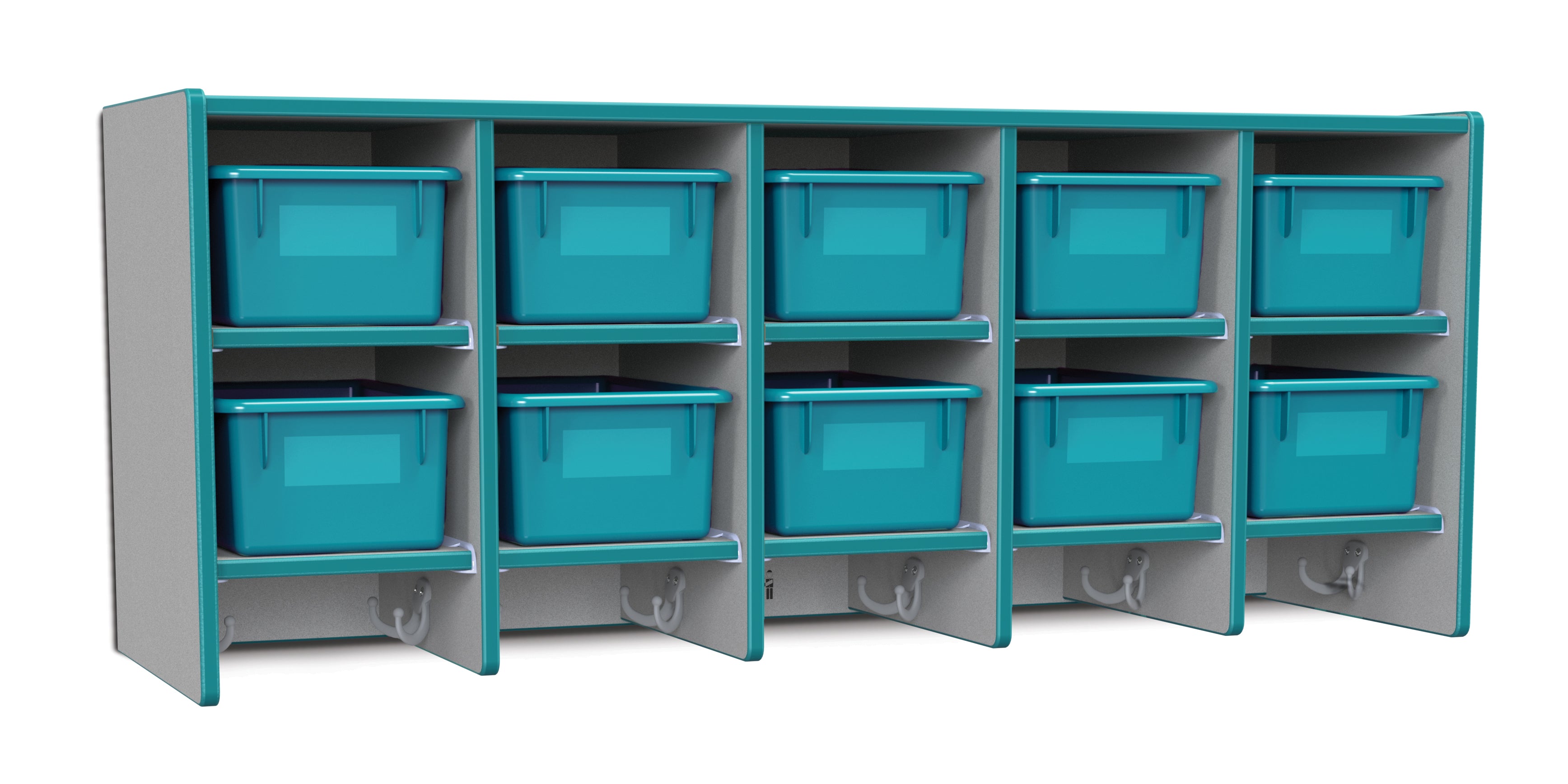 Rainbow Accents® 10 Section Wall Mount Coat Locker — 0771JC005-2.jpg