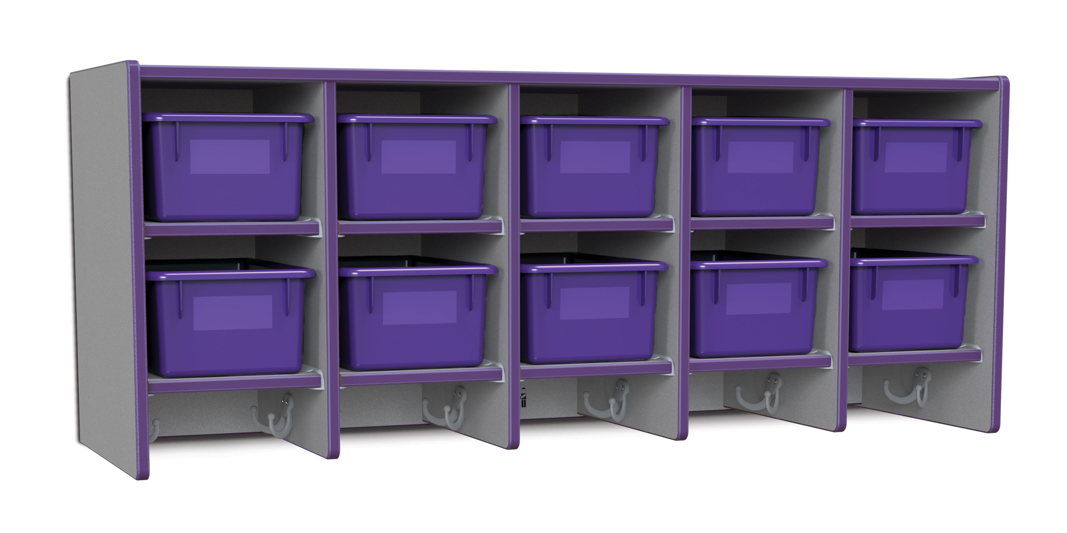 Rainbow Accents® 10 Section Wall Mount Coat Locker — 0771JC004-2.jpg