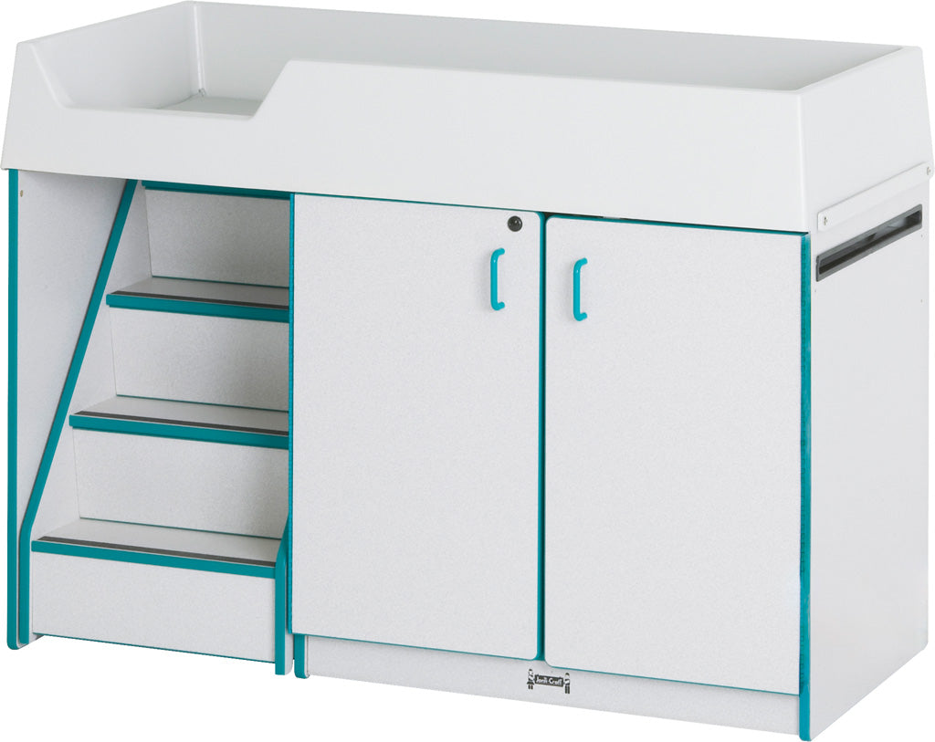 Rainbow Accents® Diaper Changer with Stairs — 5145JC005_closed.jpg