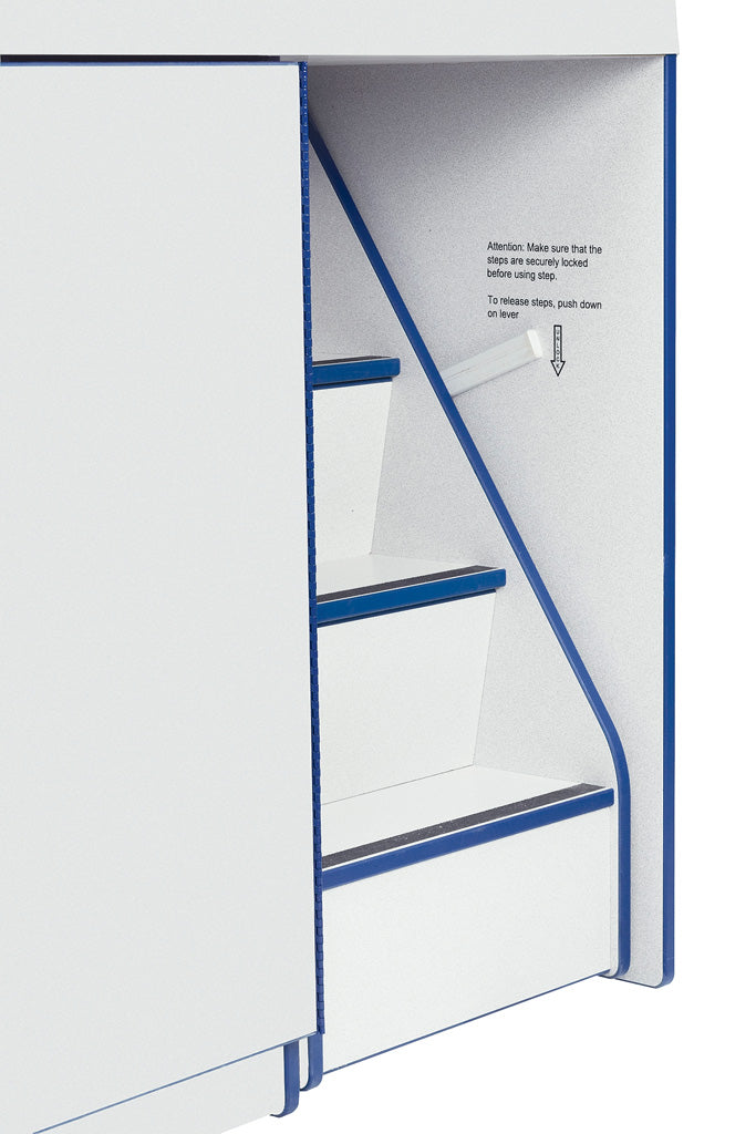Rainbow Accents® Diaper Changer with Stairs — 5148JC003_stairlock_in.jpg
