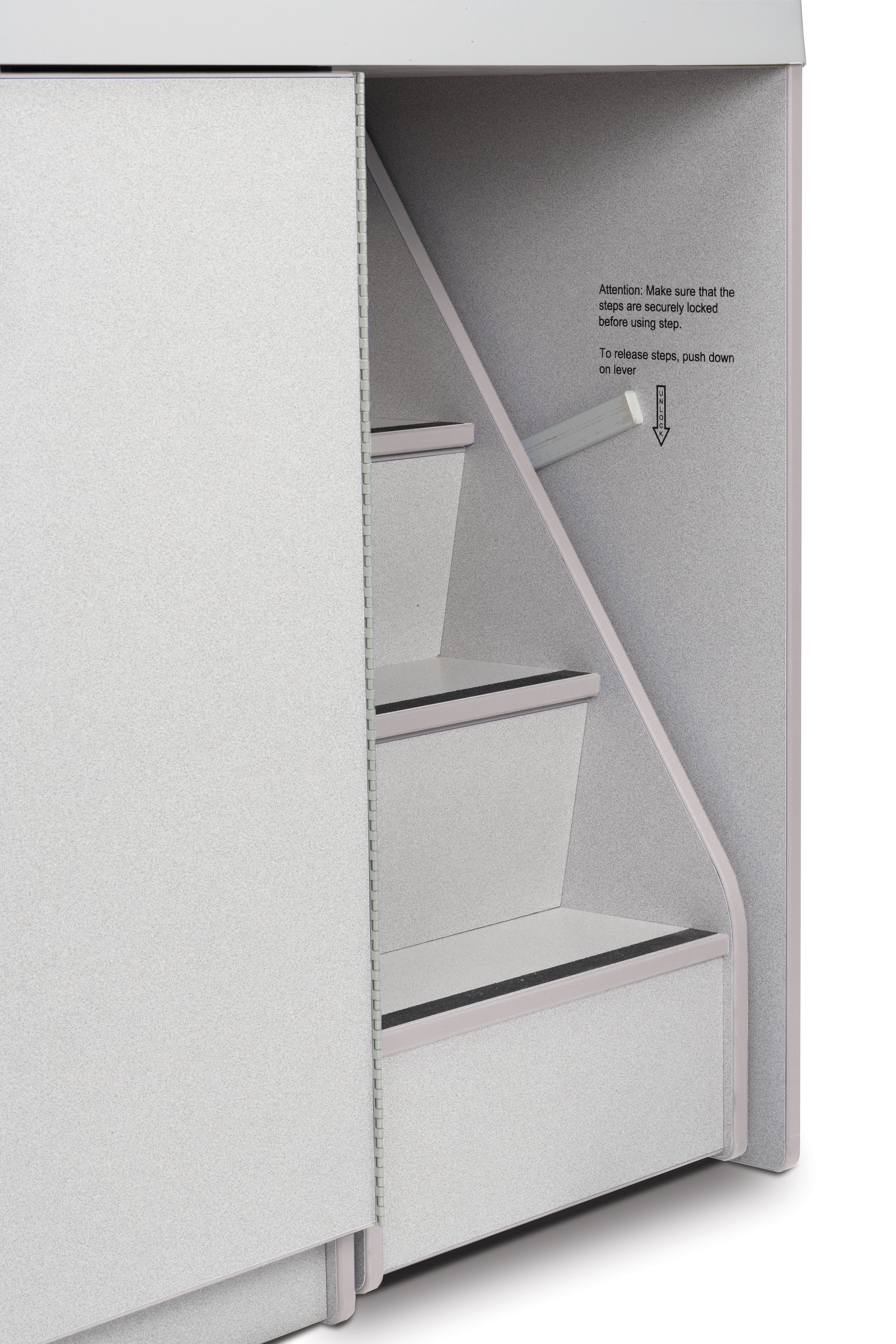 Rainbow Accents® Diaper Changer with Stairs — 5148JC000_stairlock_in.jpg