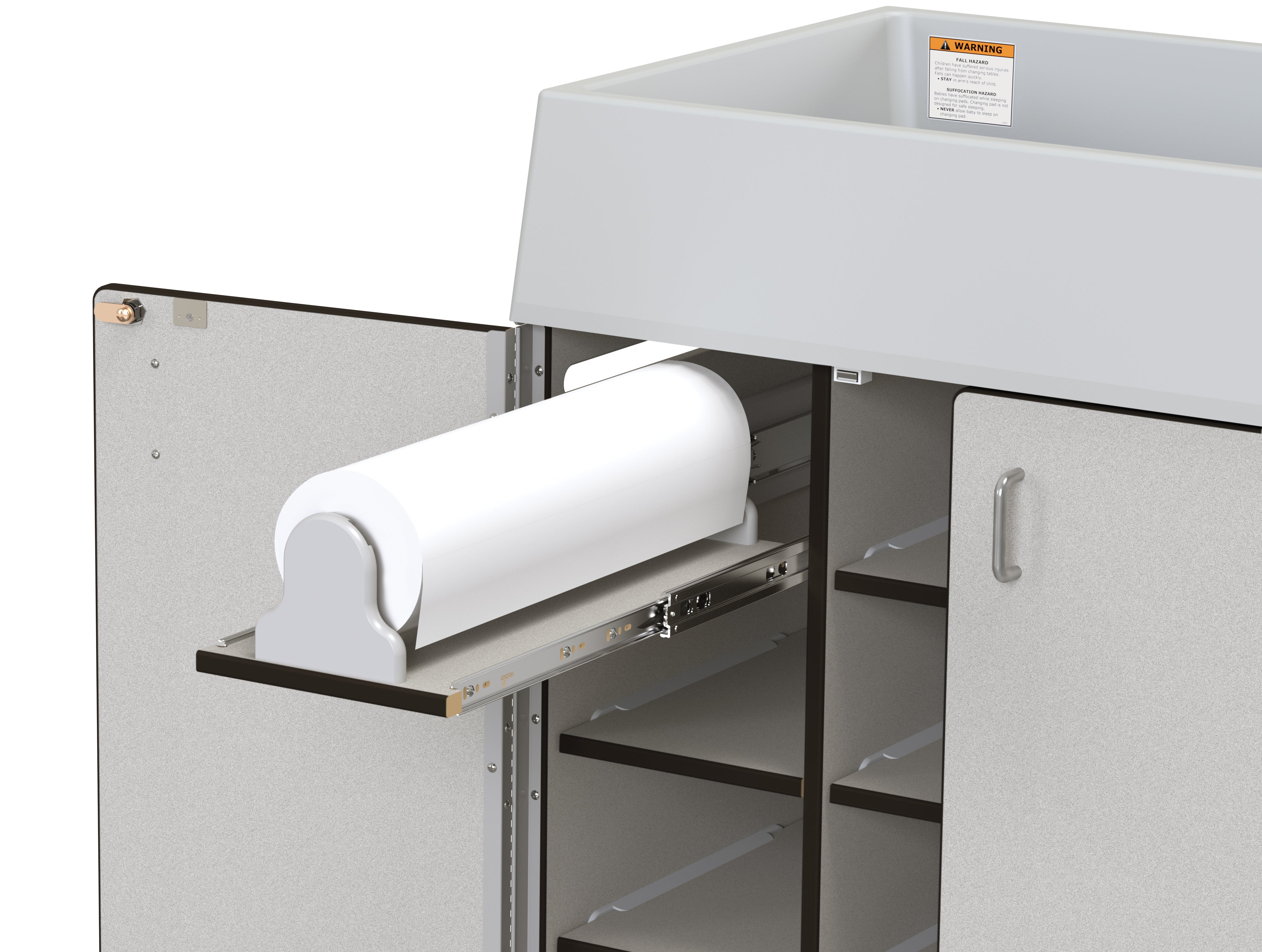 Rainbow Accents® Diaper Changer with Stairs — 5148JC180_dispenser.jpg