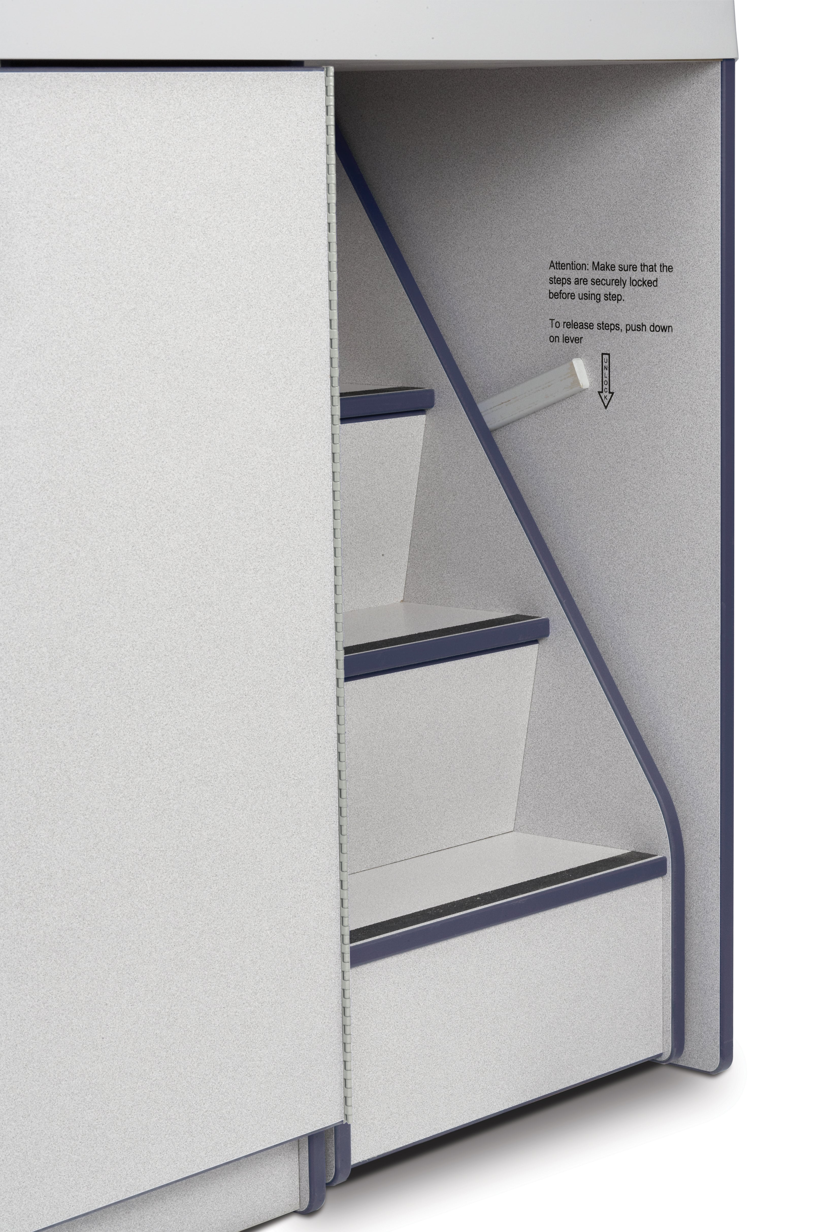 Rainbow Accents® Diaper Changer with Stairs — 5148JC112_stairlock_in.jpg
