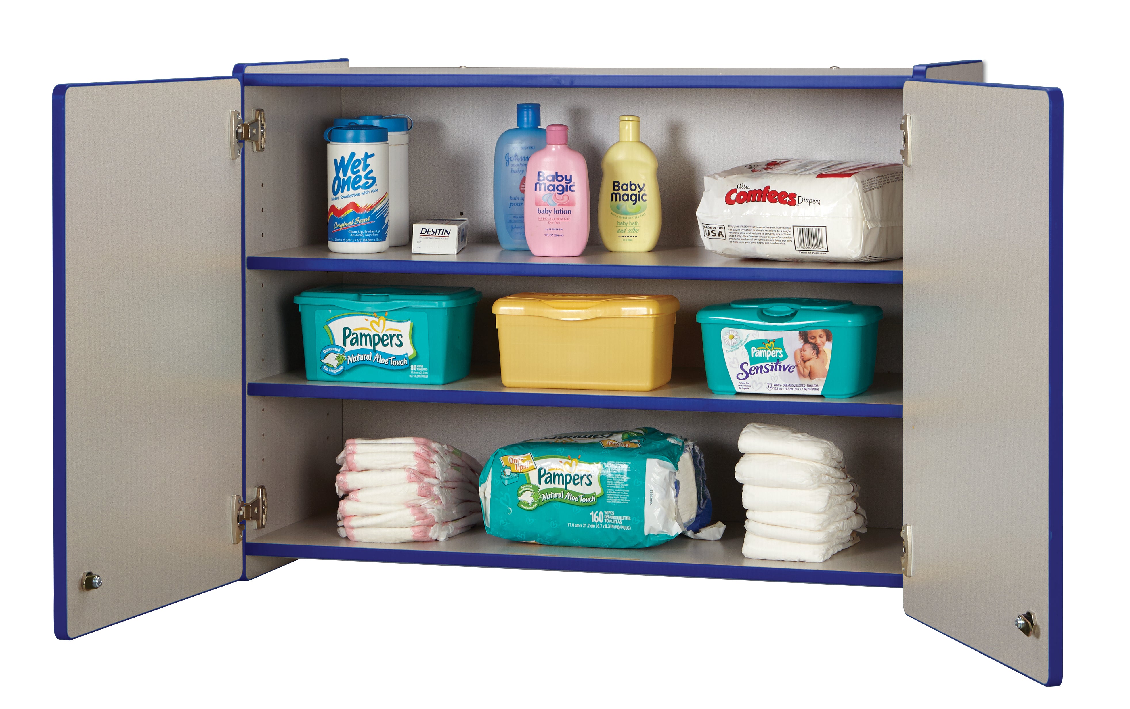 Rainbow Accents® Lockable Wall Cabinet — 0945JC003_open.jpg
