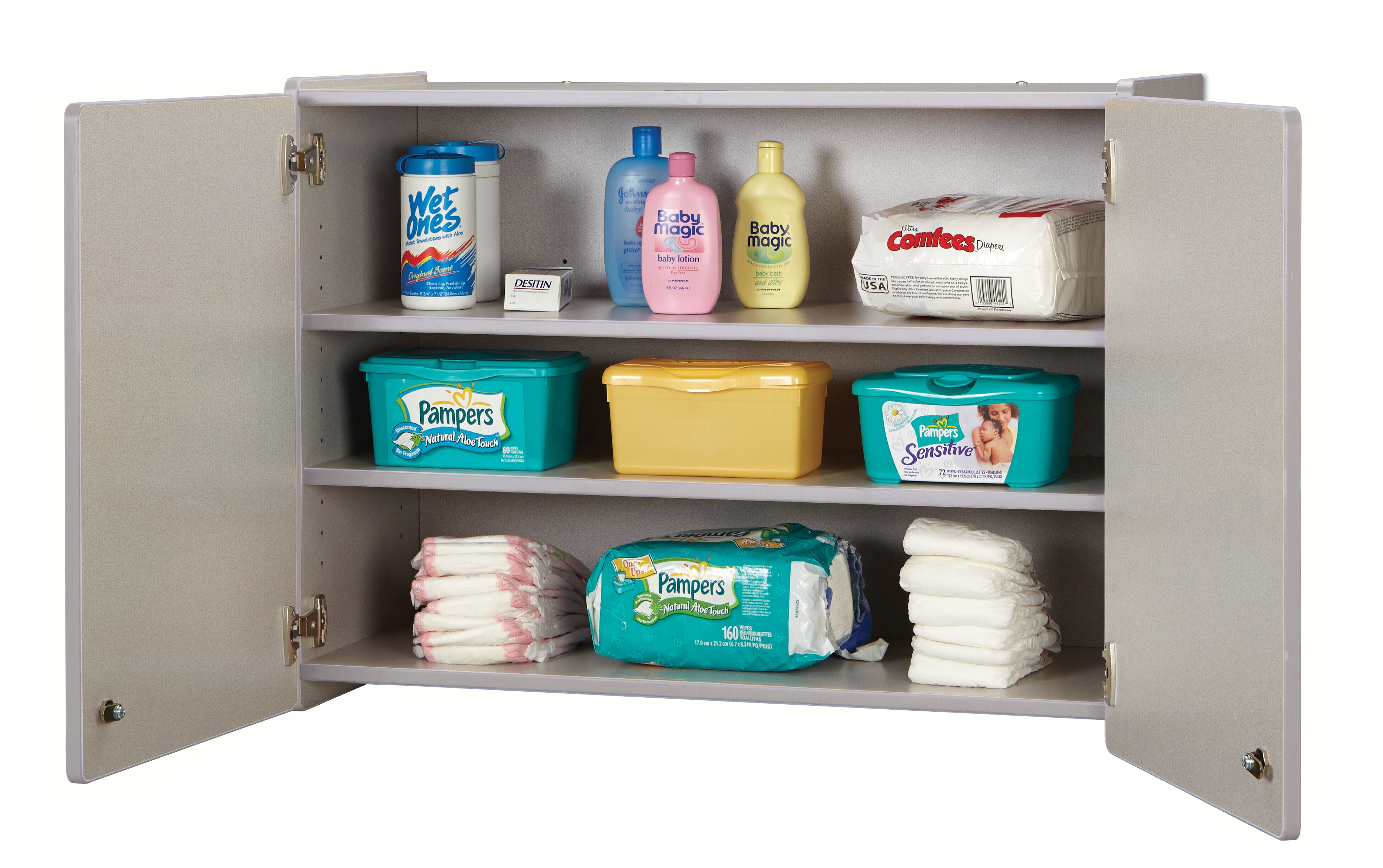 Rainbow Accents® Lockable Wall Cabinet — 0945JC000_open.jpg