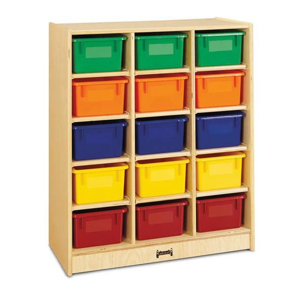 Jonti-Craft® 15 Cubbie-Tray Mobile Unit