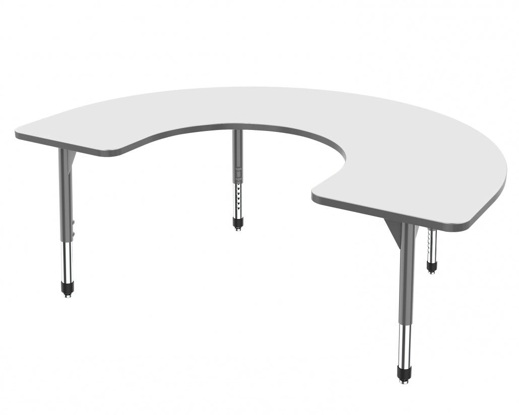 Premier™ Series Horseshoe Tables — Whiteboard — representative whiteboard tabletop; size and finish options vary