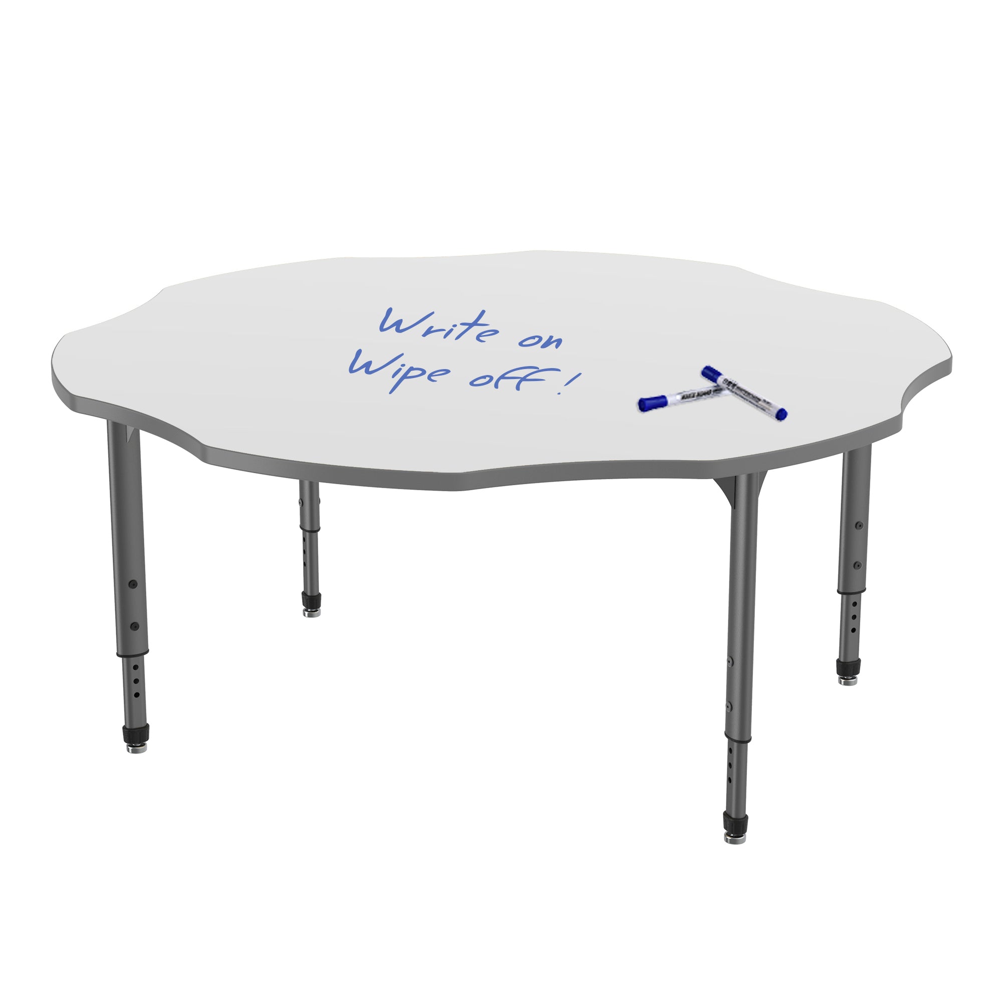 Apex™ Series Flower Table — Whiteboard — representative whiteboard tabletop; size and finish options vary