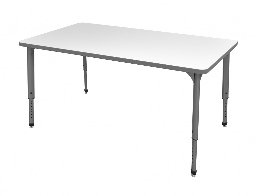 Apex™ Series Rectangle Table — Whiteboard — representative whiteboard tabletop; size and finish options vary