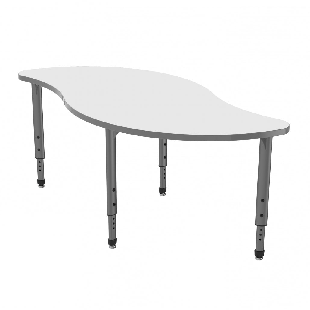 Apex™ Series Veer Table — Whiteboard — representative whiteboard tabletop; size and finish options vary