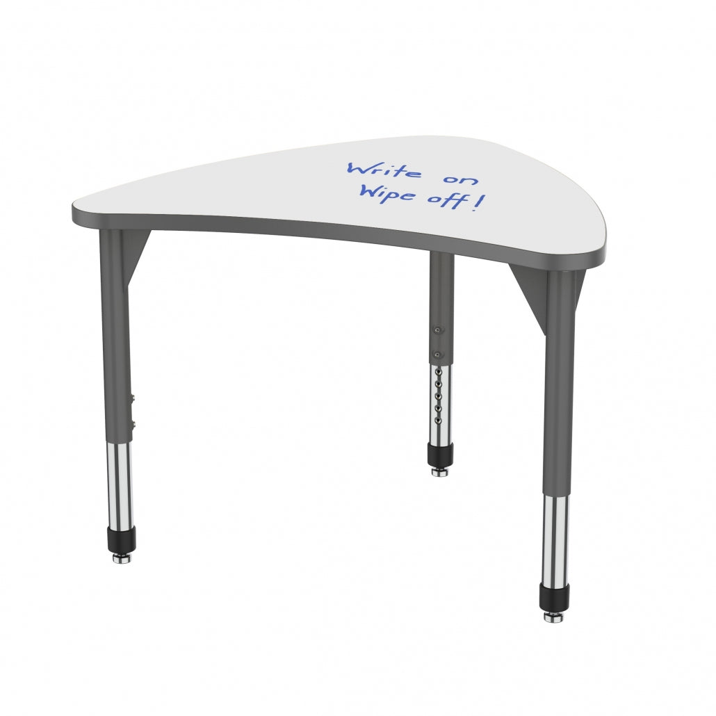 Premier™ Chevron Student Desk — Whiteboard — representative whiteboard tabletop; size and finish options vary