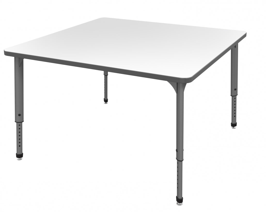 Apex™ Series Square Table — Whiteboard — representative whiteboard tabletop; size and finish options vary
