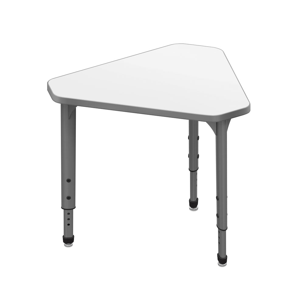Apex™ Gem Student Desks — Whiteboard — representative whiteboard tabletop; size and finish options vary