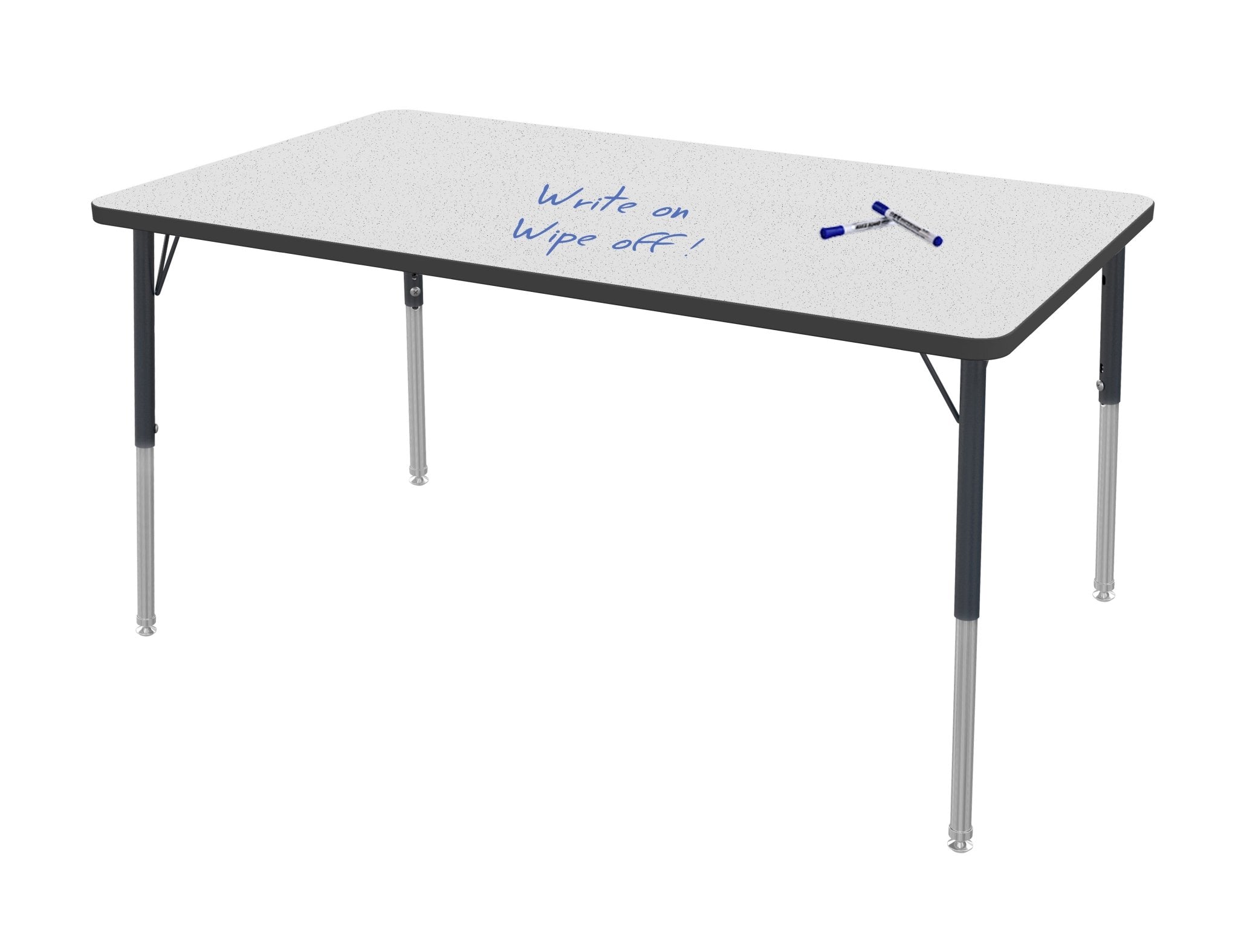 MG2200 Series Rectangle Activity Tables — Whiteboard — representative whiteboard tabletop; size and finish options vary